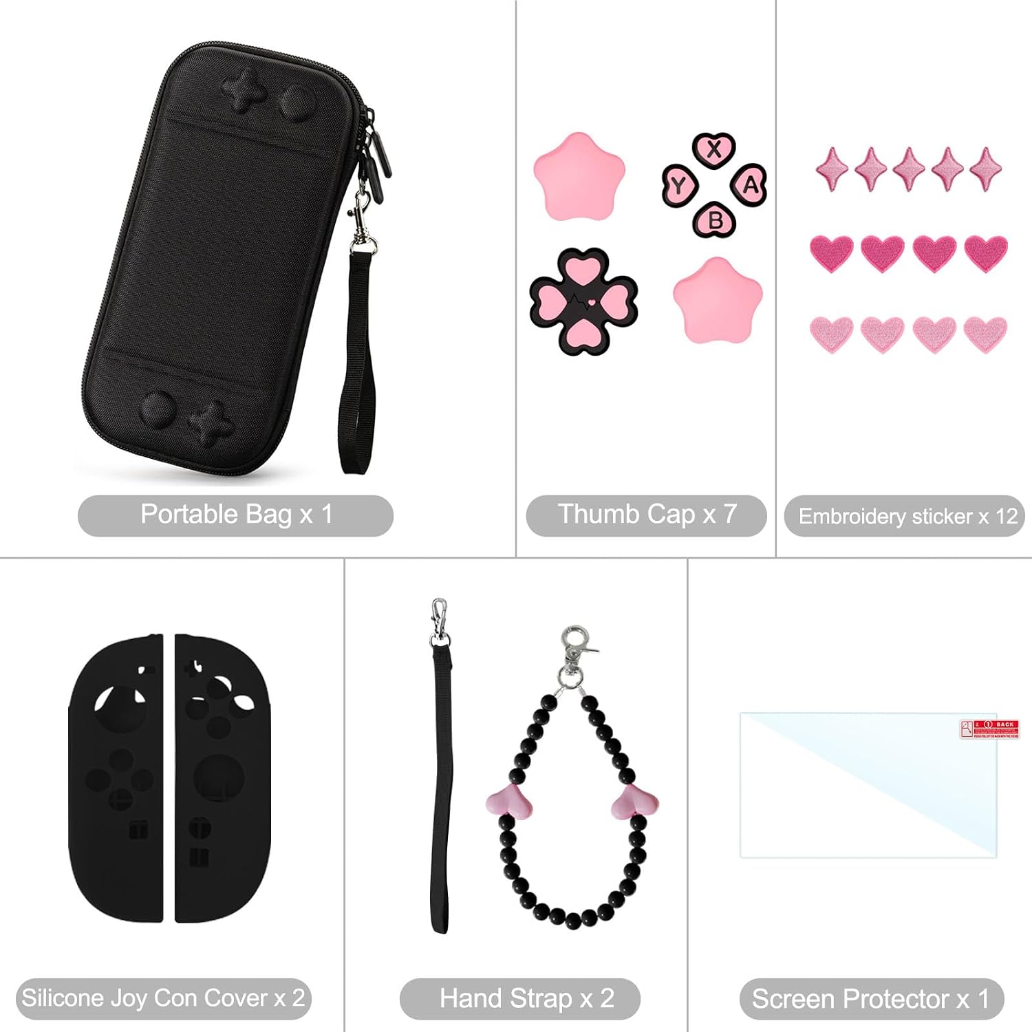 ESTUCHE PARA SWITCH 2 VIRGOCCY 25 EN 1 NEGRO - 2