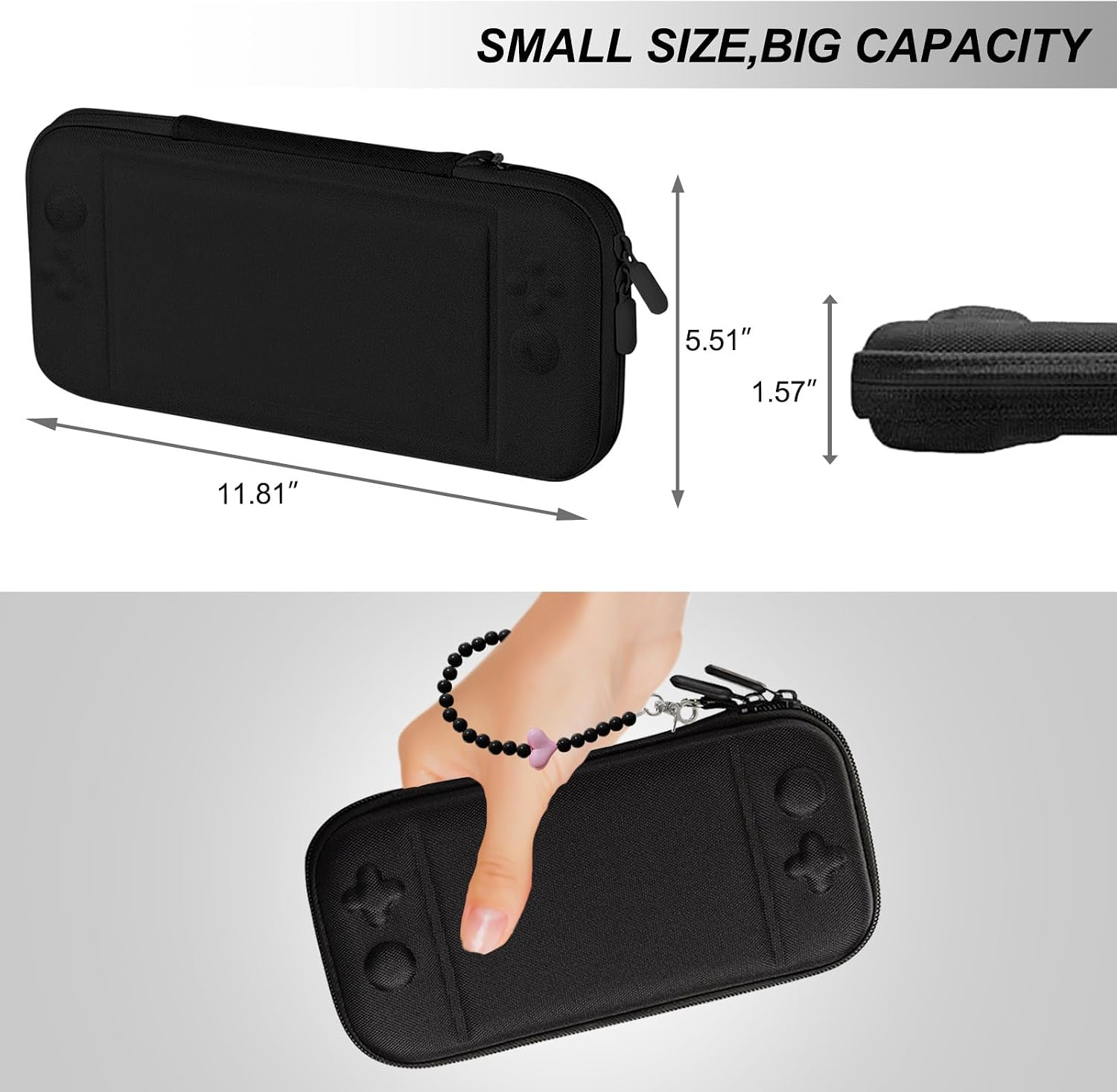 ESTUCHE PARA SWITCH 2 VIRGOCCY 25 EN 1 NEGRO - 4