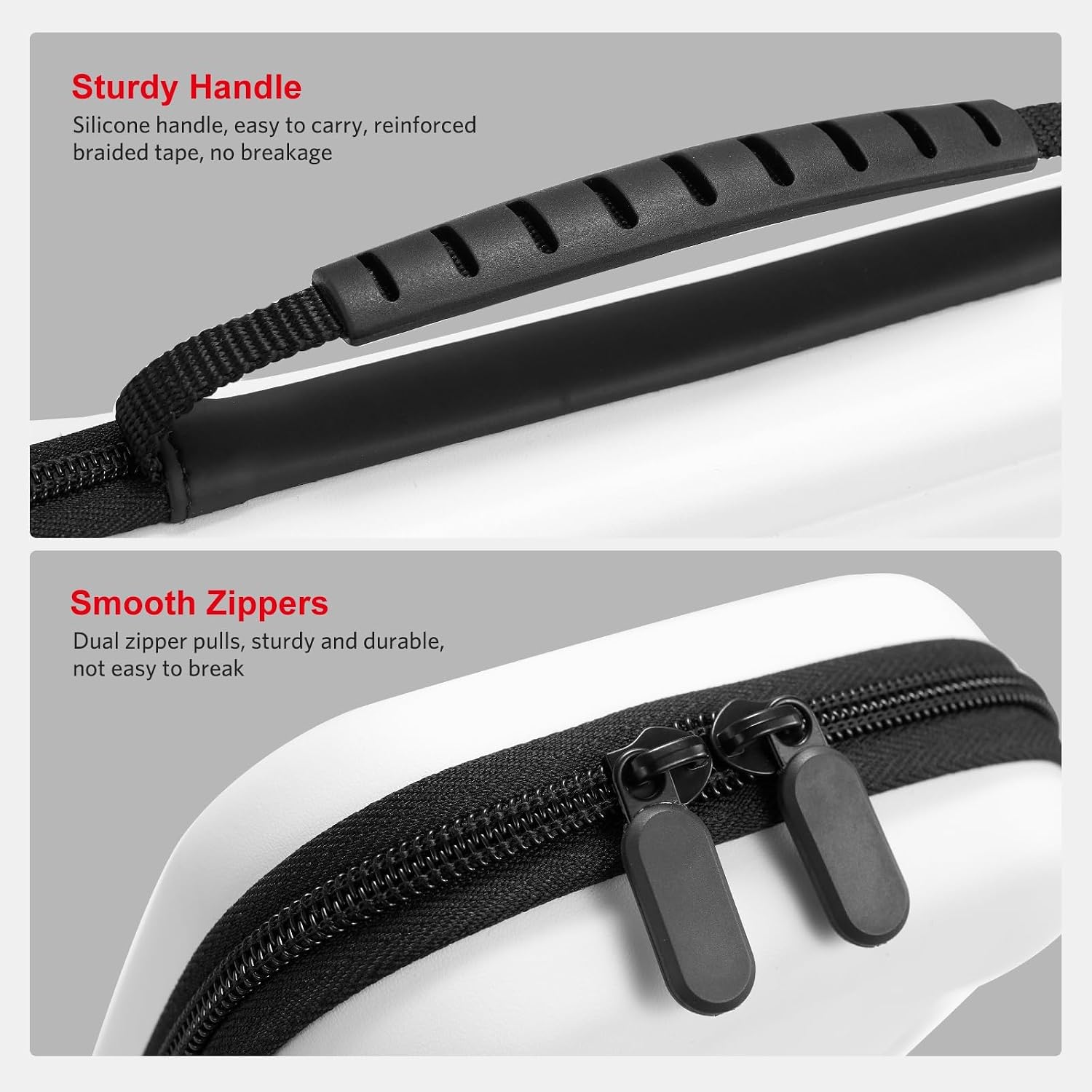 ESTUCHE PARA NINTENDO SWITCH 2 COBAK GRAN CAPACIDAD BLANCO - 5