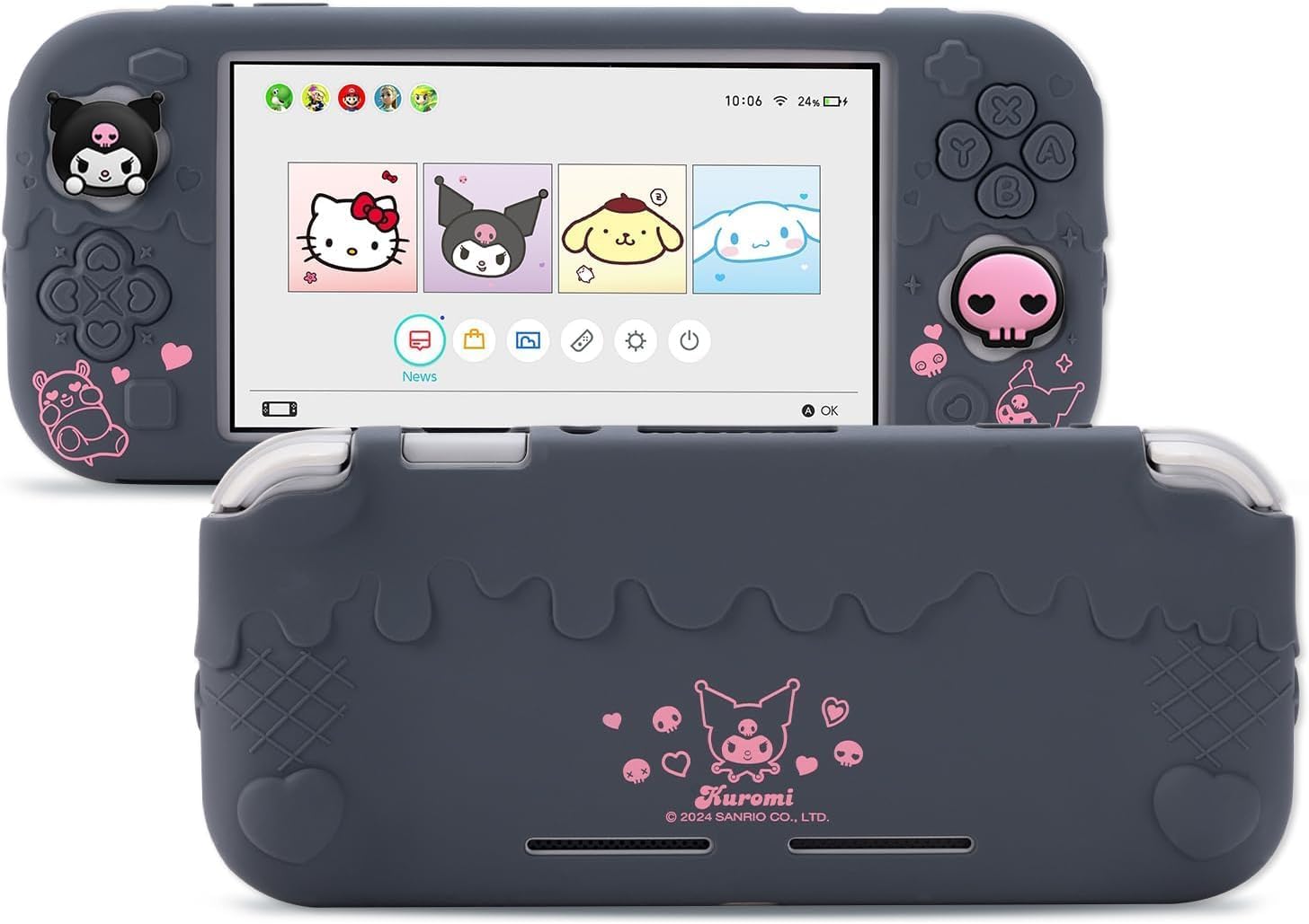 FUNDA PROTECTORA KUITMOR PARA SWITCH LITE MORADO KUROMI - 1