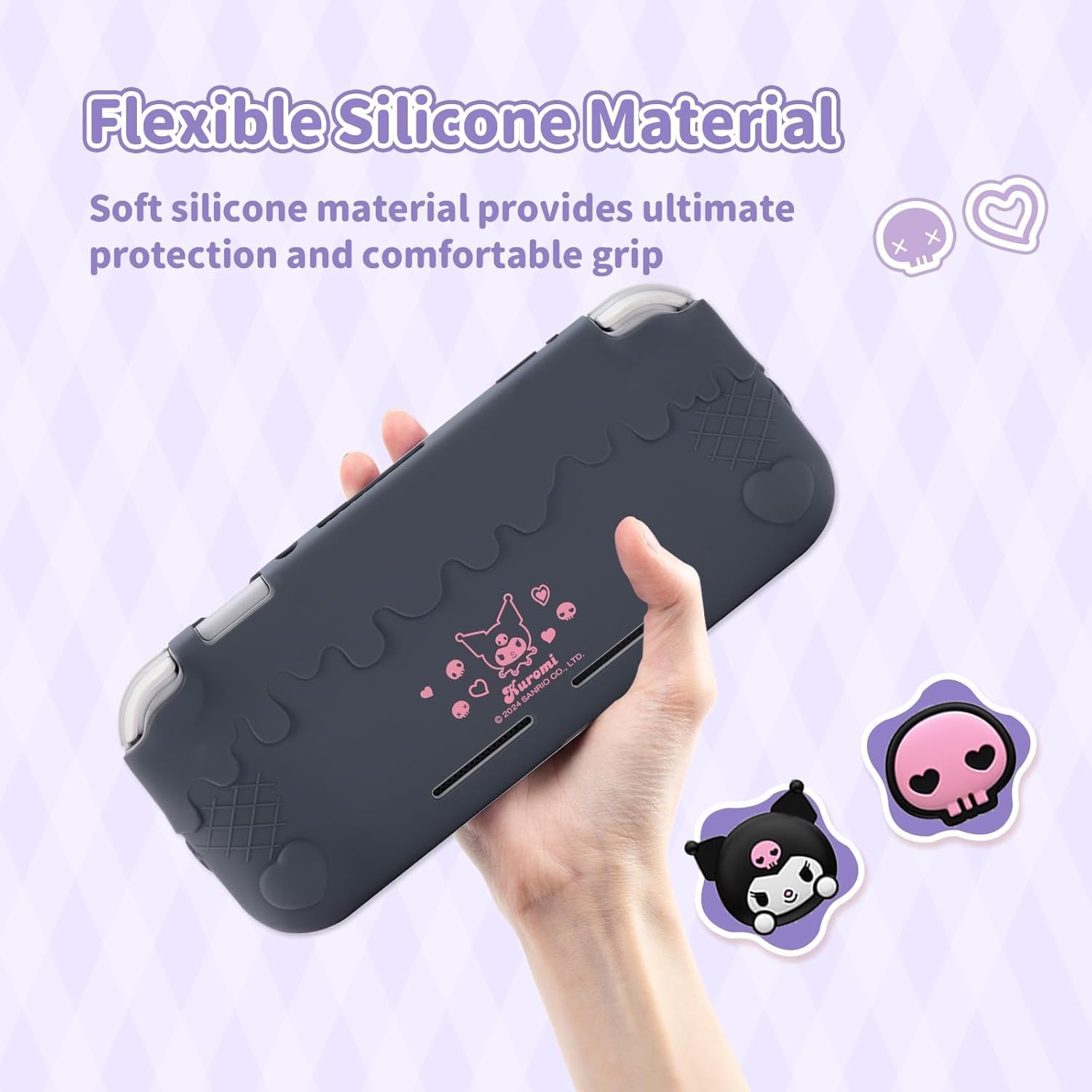 FUNDA PROTECTORA KUITMOR PARA SWITCH LITE MORADO KUROMI - 2