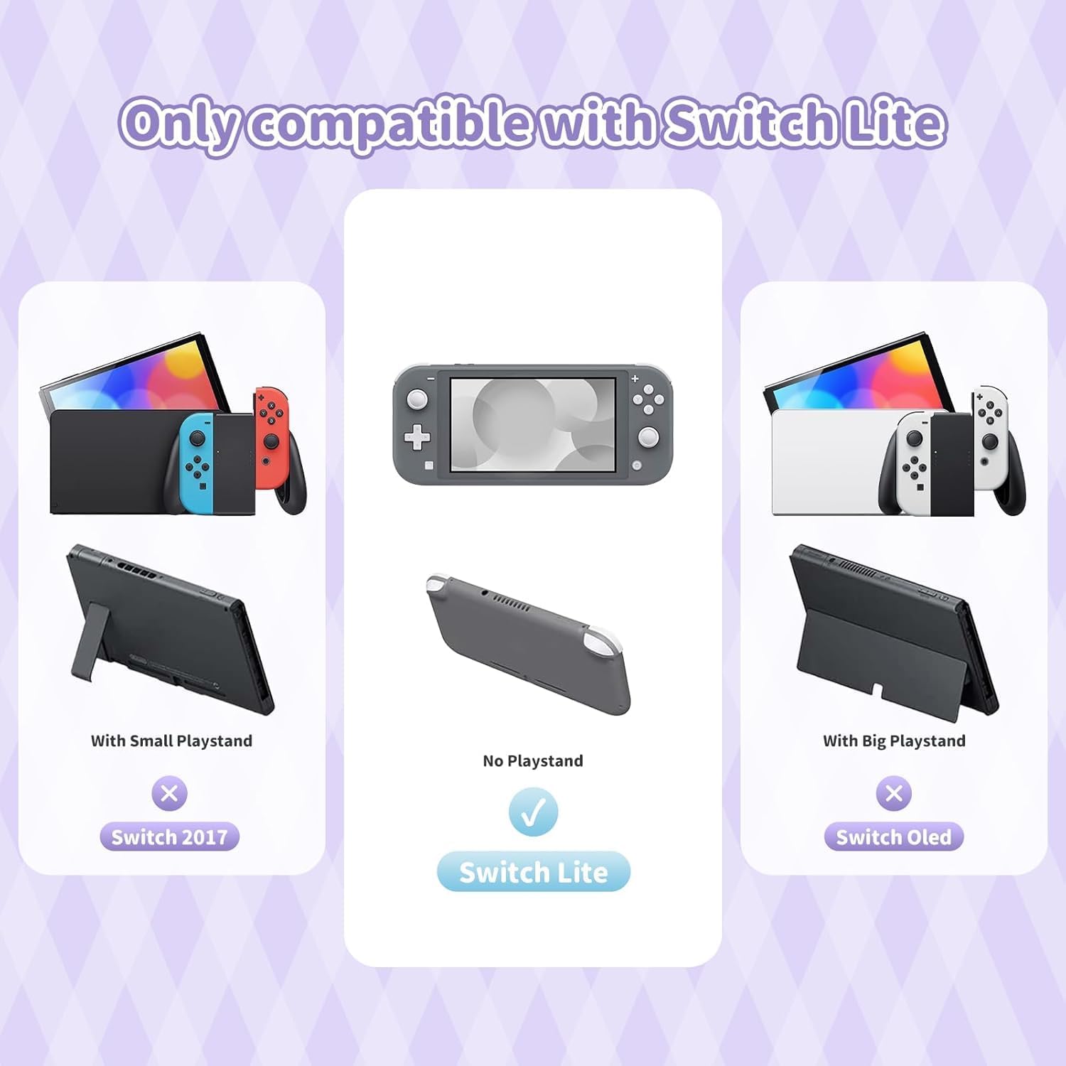 FUNDA PROTECTORA KUITMOR PARA SWITCH LITE MORADO KUROMI - 3