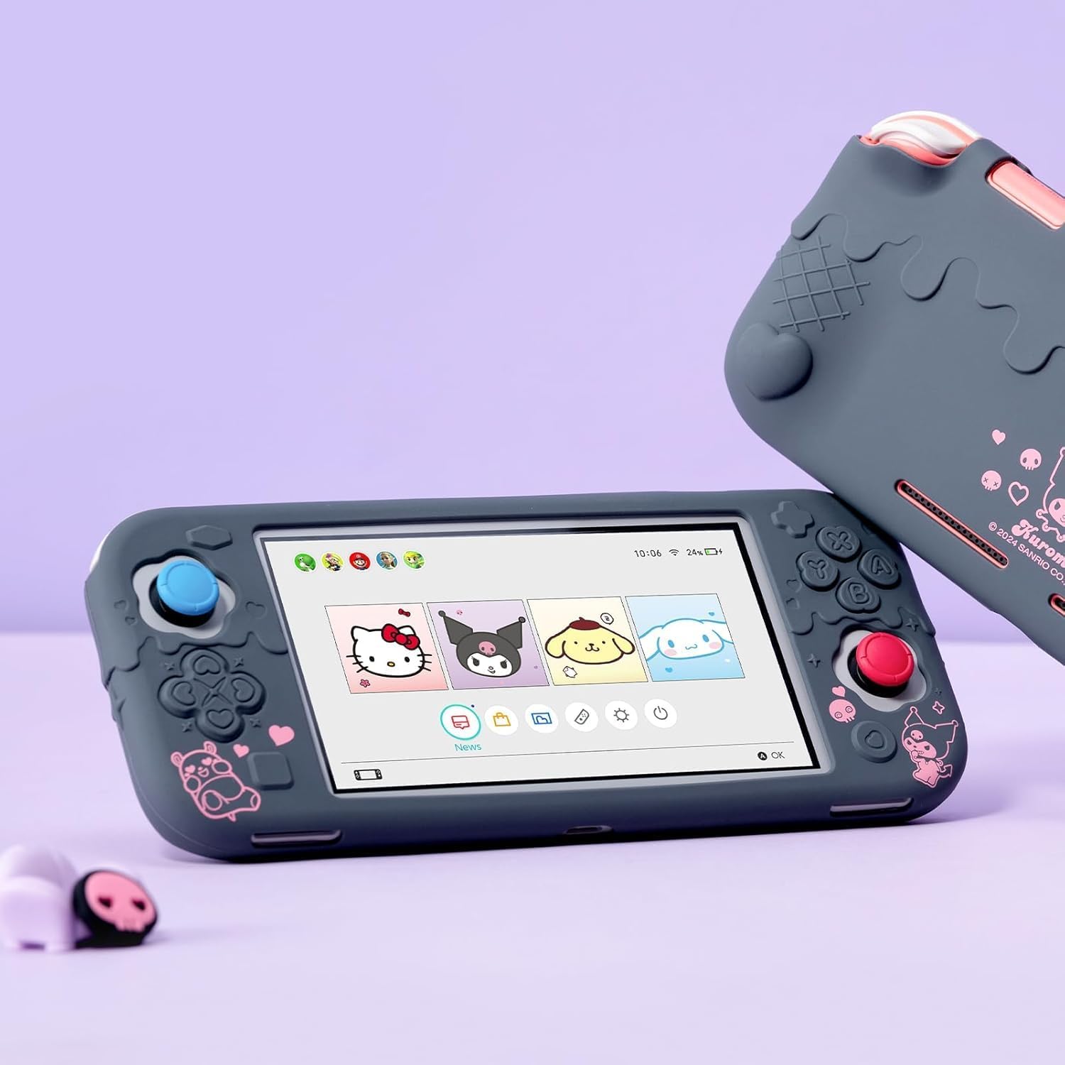 FUNDA PROTECTORA KUITMOR PARA SWITCH LITE MORADO KUROMI - 5
