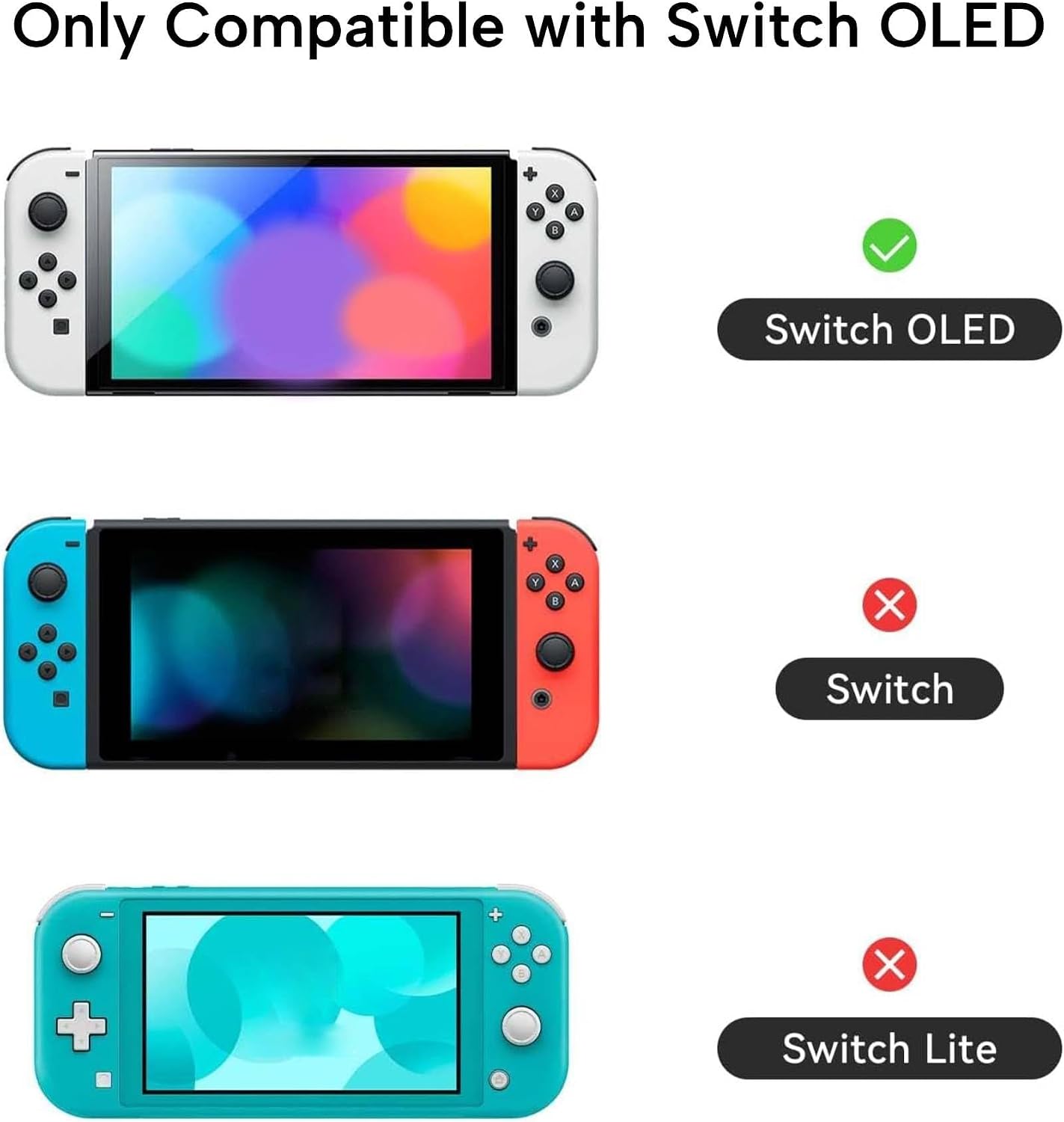 FUNDA PROTECTORA GEEKSHARE PARA SWITCH OLED CON CUBIERTA DE SILICONA Y 2 TAPAS PARA JOYSTICK COLOR FRESAS CON CREMA - 2