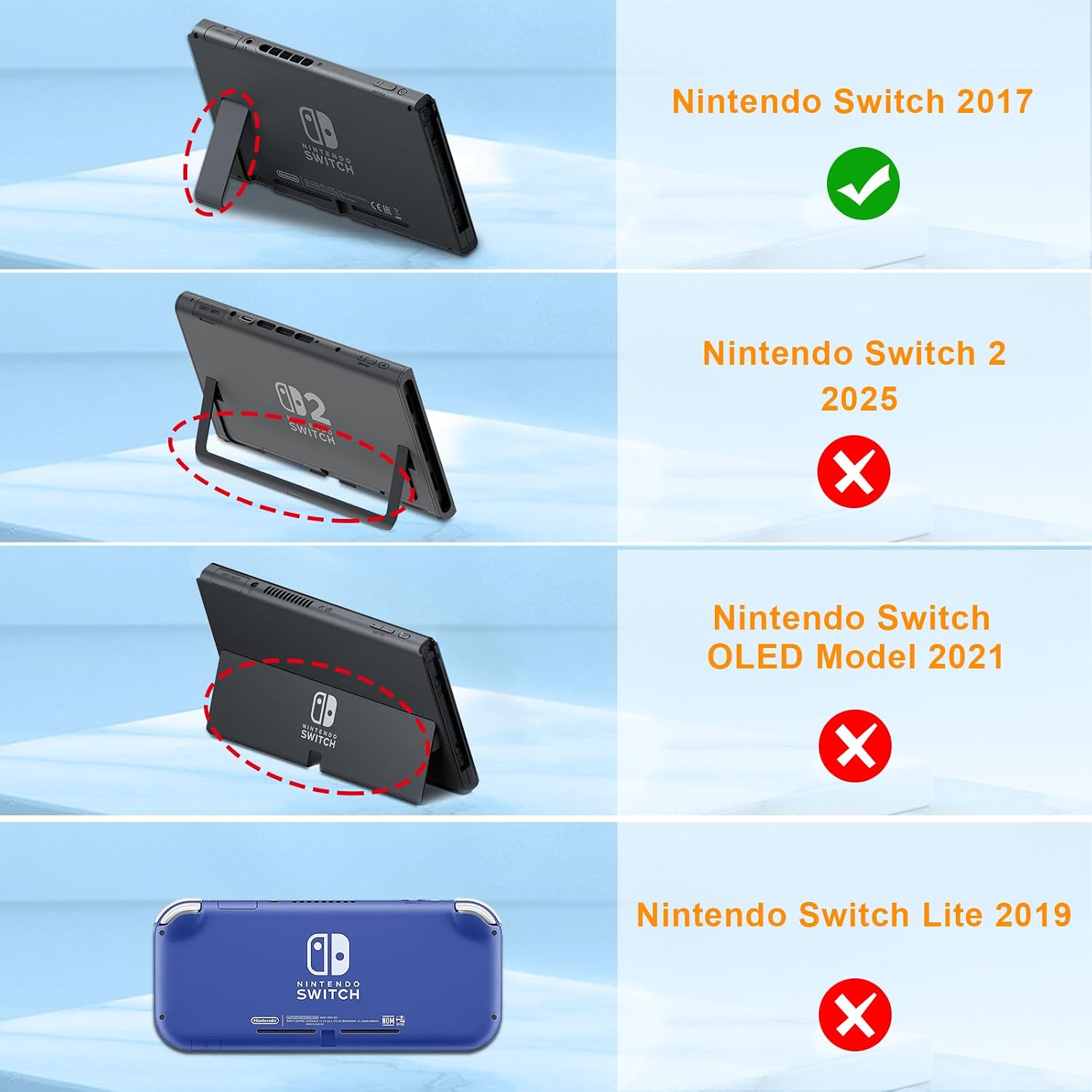 FUNDA ULTRALIGERA FINTIE COMPATIBLE CON NINTENDO SWITCH 2017 - 2
