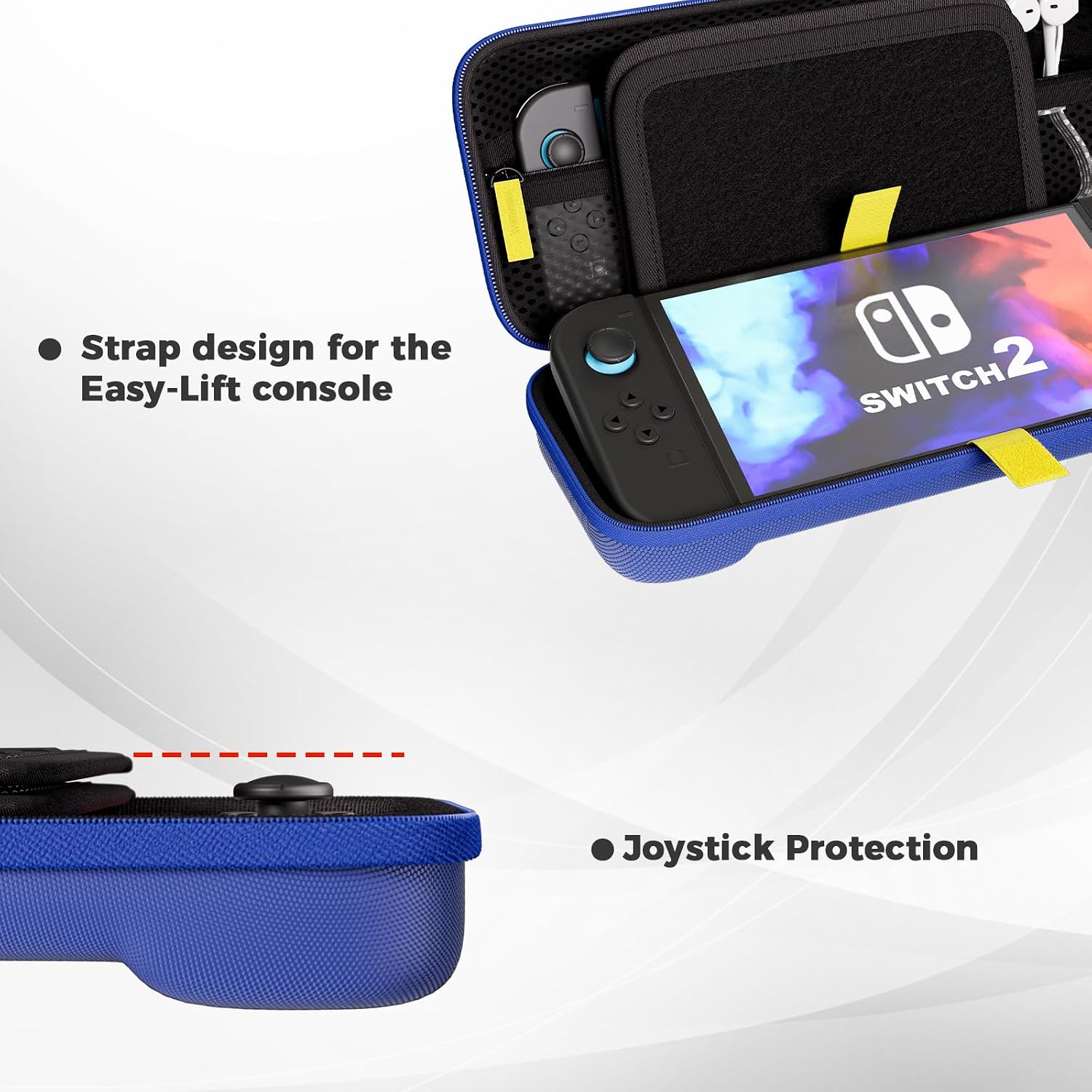 FUNDA PROCASE PARA NINTENDO SWITCH 2 2025 TAMAÑO ESTÁNDAR AZUL - 4