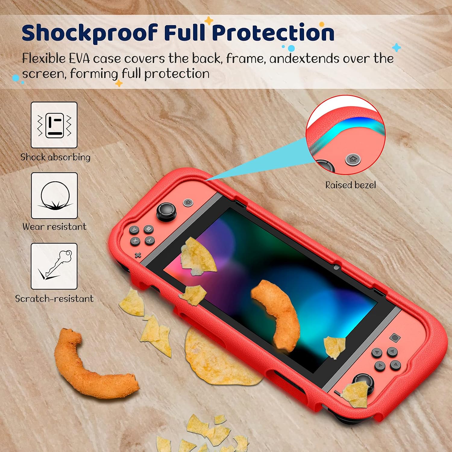 FUNDA PARA NINTENDO SWITCH FINTIE 2017 ULTRALIGERA Y RESISTENTE PARA NIÑOS - 5