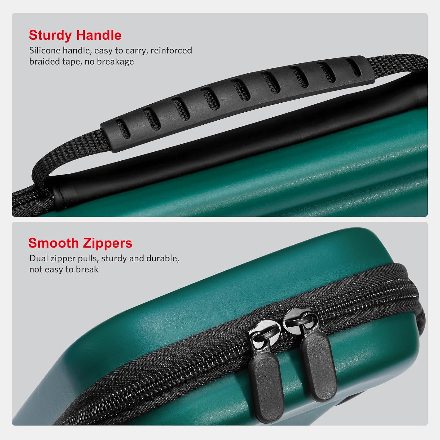 ESTUCHE PARA NINTENDO SWITCH 2 COBAK GRAN CAPACIDAD VERDE OSCURO - 5