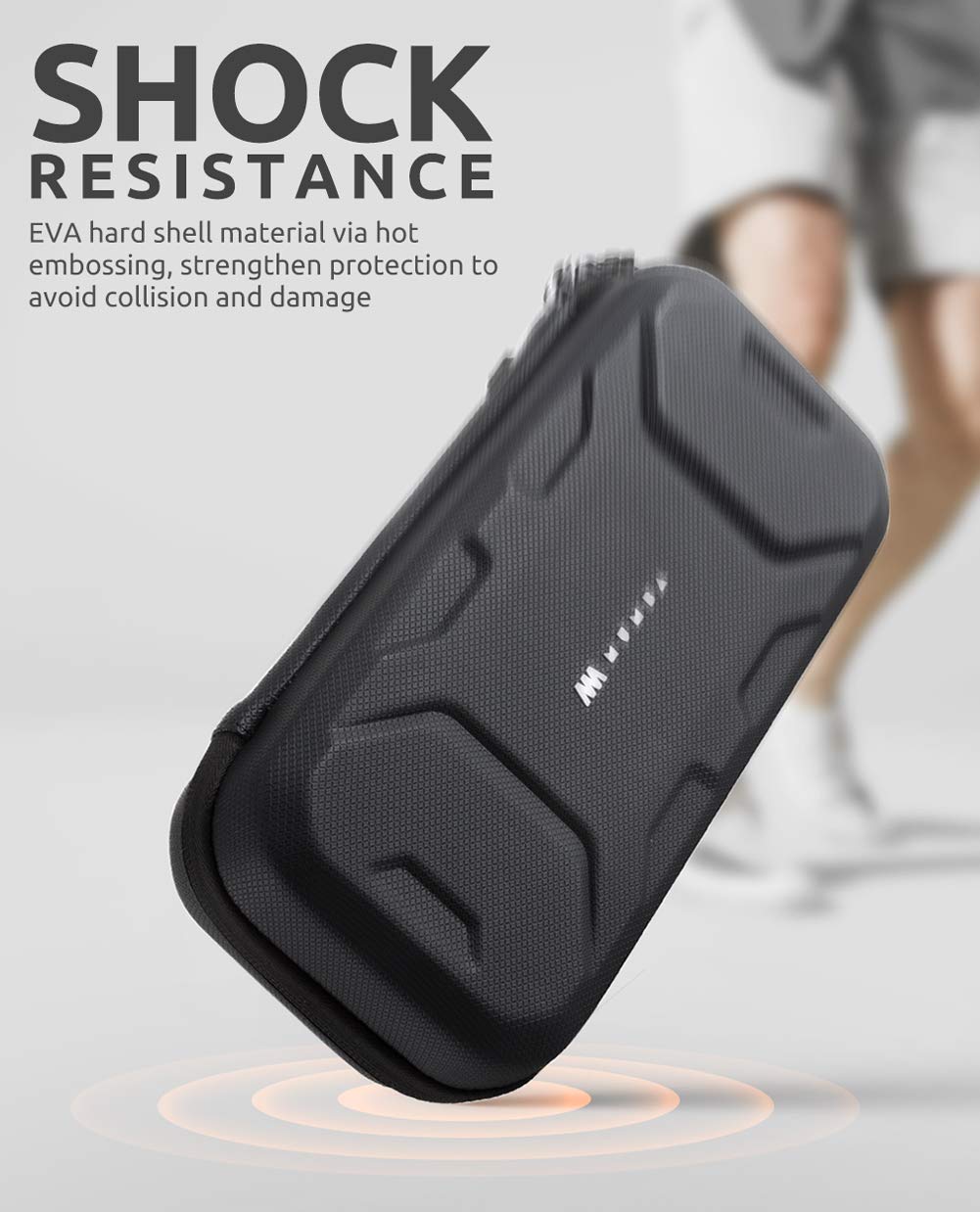 ESTUCHE RÍGIDO MUMBA PARA NINTENDO SWITCH OLED Y SWITCH 1 PLUS VERSIÓN NEGRO - 3