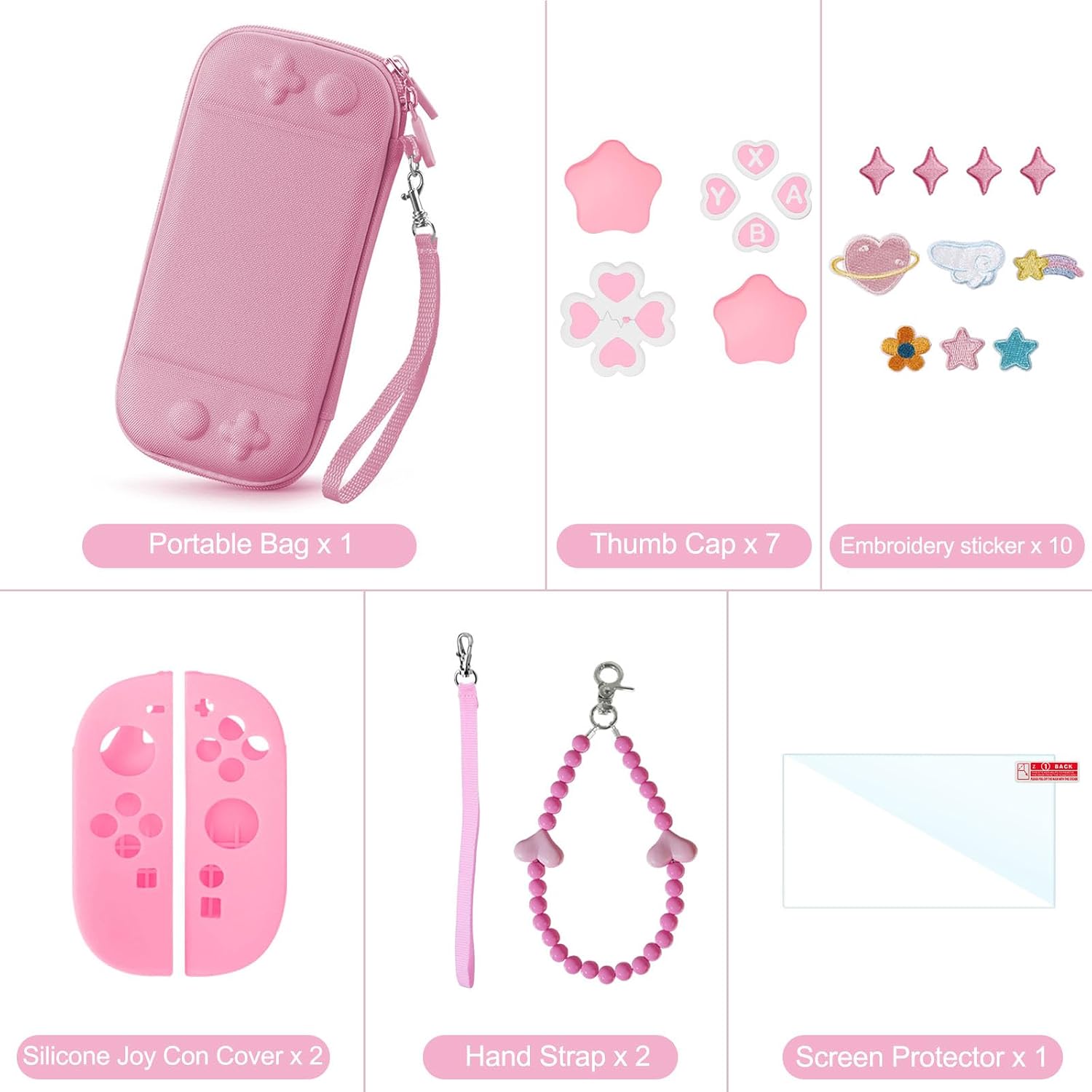 ESTUCHE PARA SWITCH 2 VIRGOCCY 23 EN 1 ROSA - 2