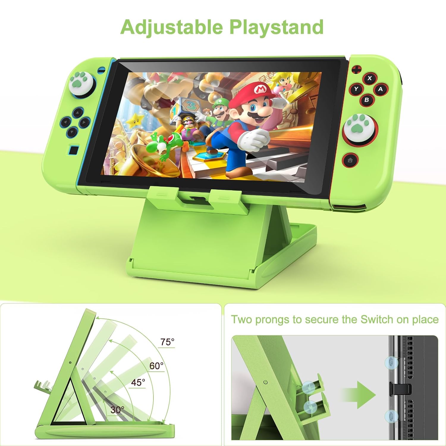 KIT DE ACCESORIOS PARA SWITCH YOUNIK 17 EN 1 VERDE - 5