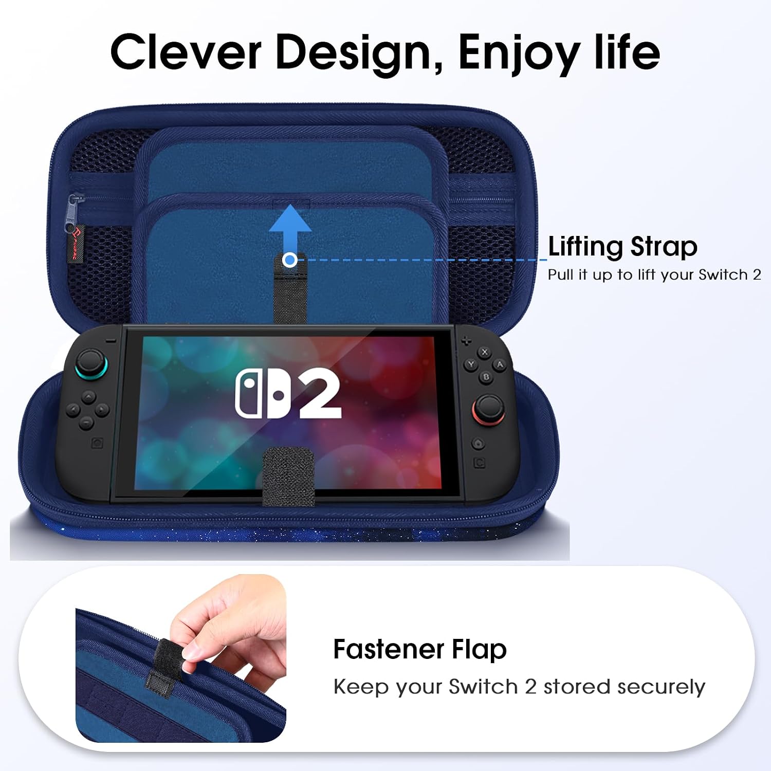 ESTUCHE RÍGIDO FINTIE PARA NINTENDO SWITCH 2 (2025) - 5