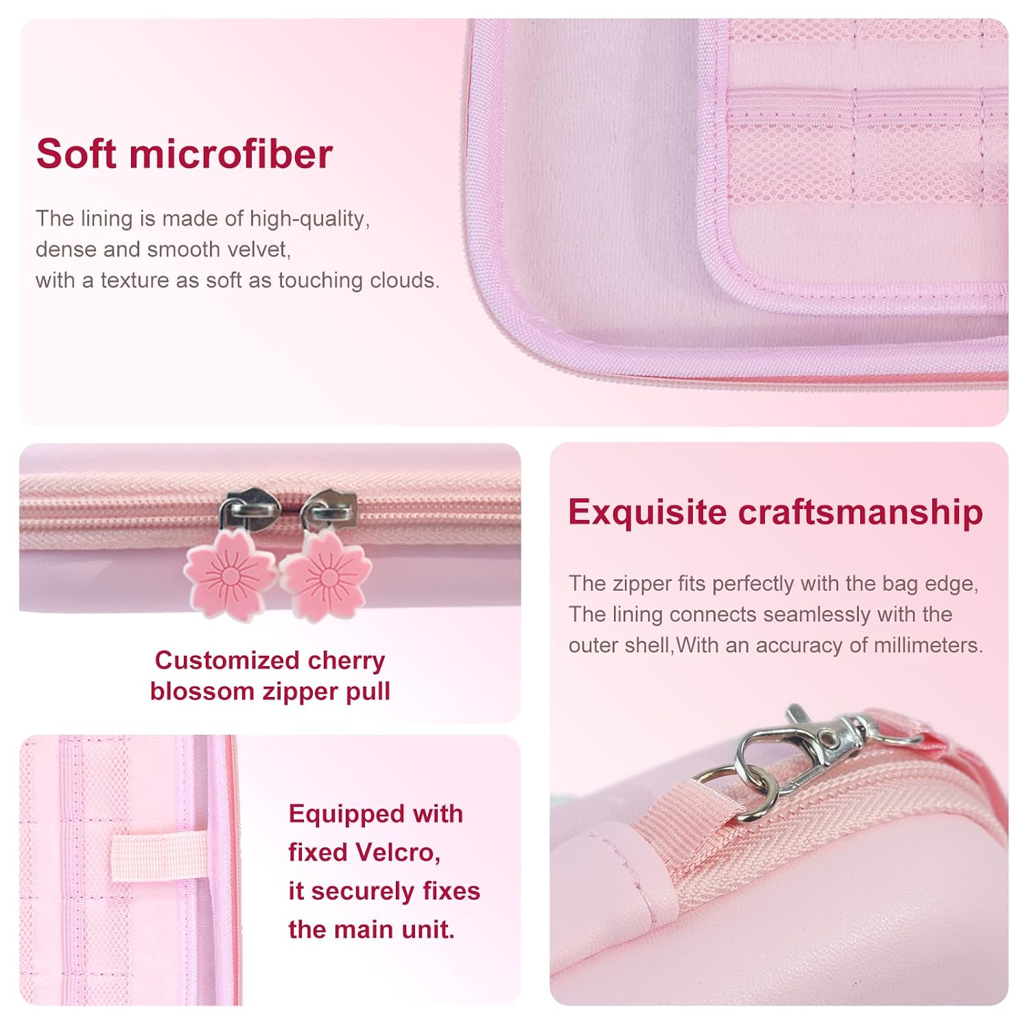 ESTUCHE RÍGIDO ROSA PARA NINTENDO SWITCH 2 (2025) CON KIT DE ACCESORIOS 10 EN 1 - 2