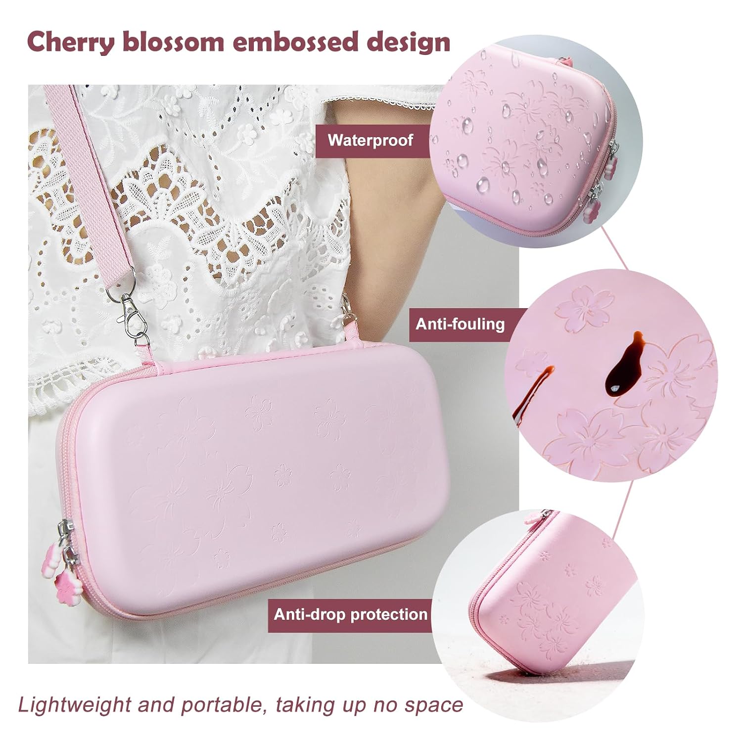 ESTUCHE RÍGIDO ROSA PARA NINTENDO SWITCH 2 (2025) CON KIT DE ACCESORIOS 10 EN 1 - 4
