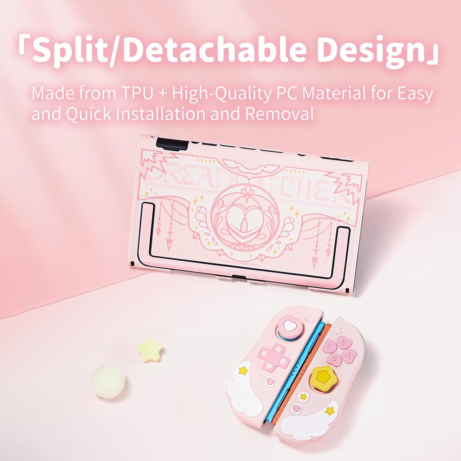 FUNDA PROTECTORA GEEKSHARE PARA SWITCH 2 STAR WING CON CUBIERTA DE SILICONA PARA JOYSTICKS Y 2 GRIPS PARA PULGAR - 2