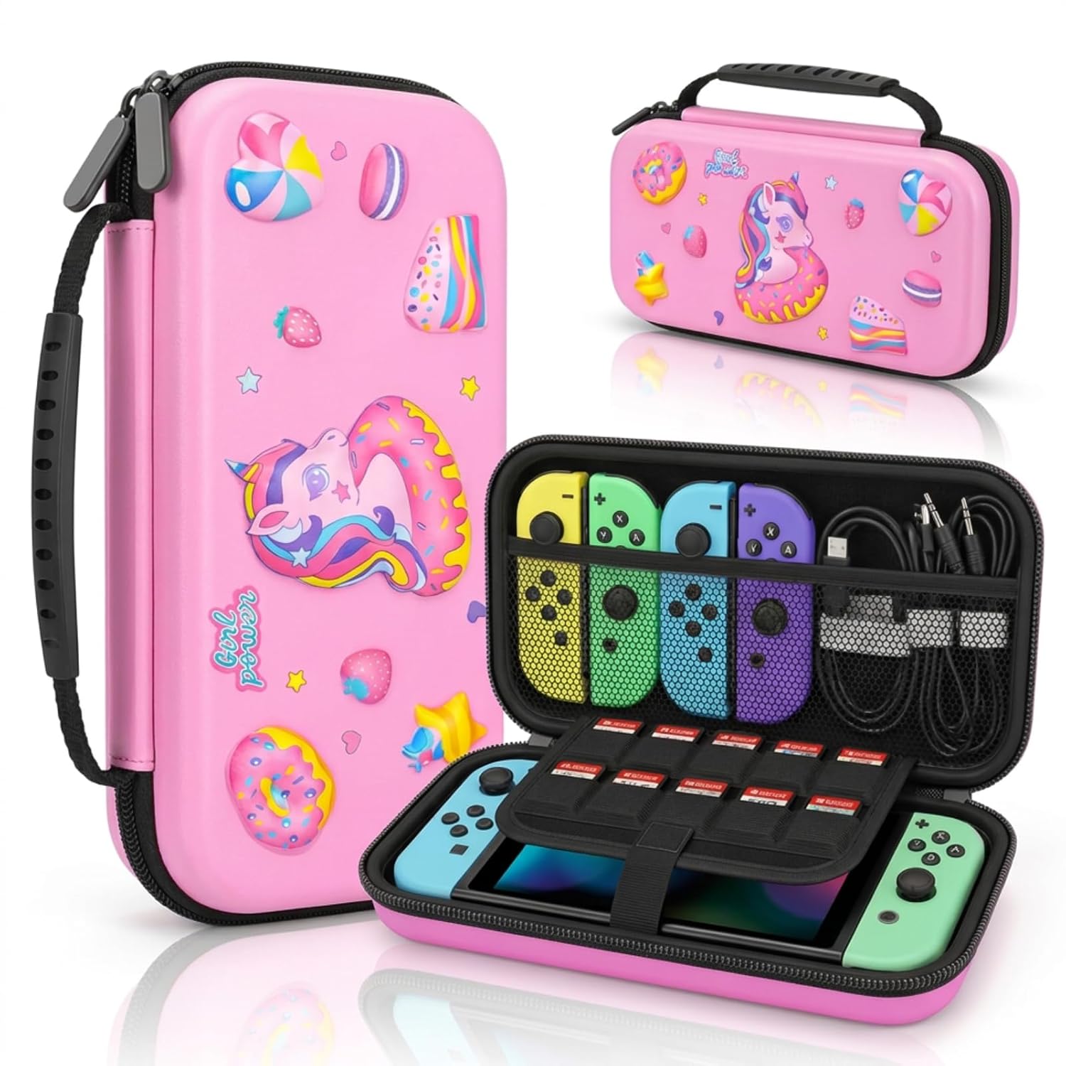 ESTUCHE HOMICOZY UNICORNIO PARA NINTENDO SWITCH Y SWITCH OLED - 1