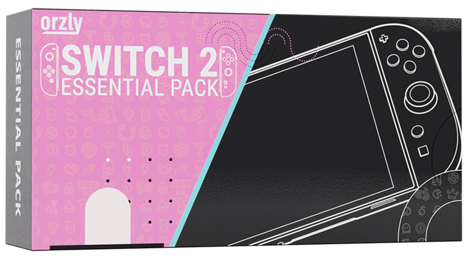 KIT DE ACCESORIOS ORZLY SWITCH 2 CON ESTUCHE, PROTECTOR DE PANTALLA Y MÁS COLOR ROSA - 1