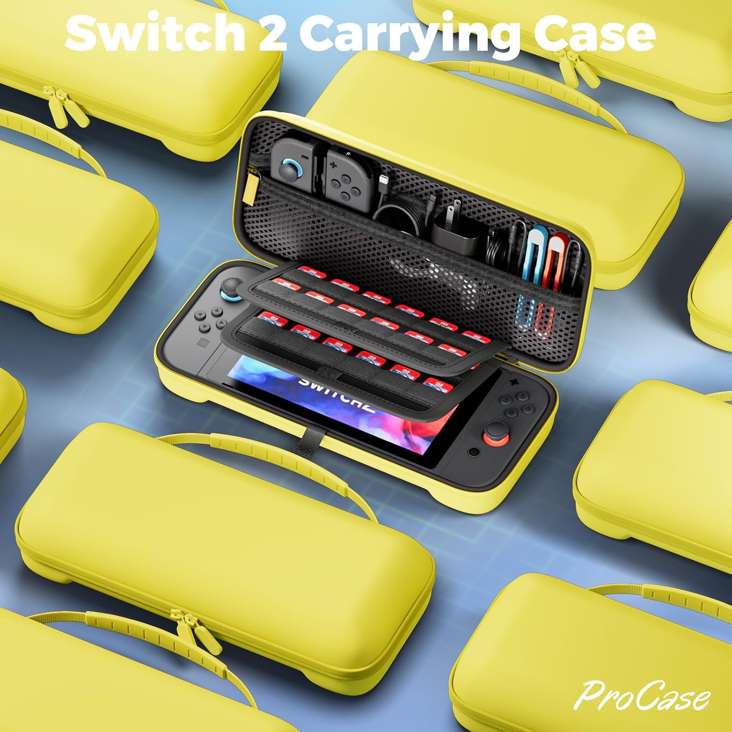 ESTUCHE PROCASE PARA NINTENDO SWITCH 2 2025 TAMAÑO ESTÁNDAR AMARILLO - 2