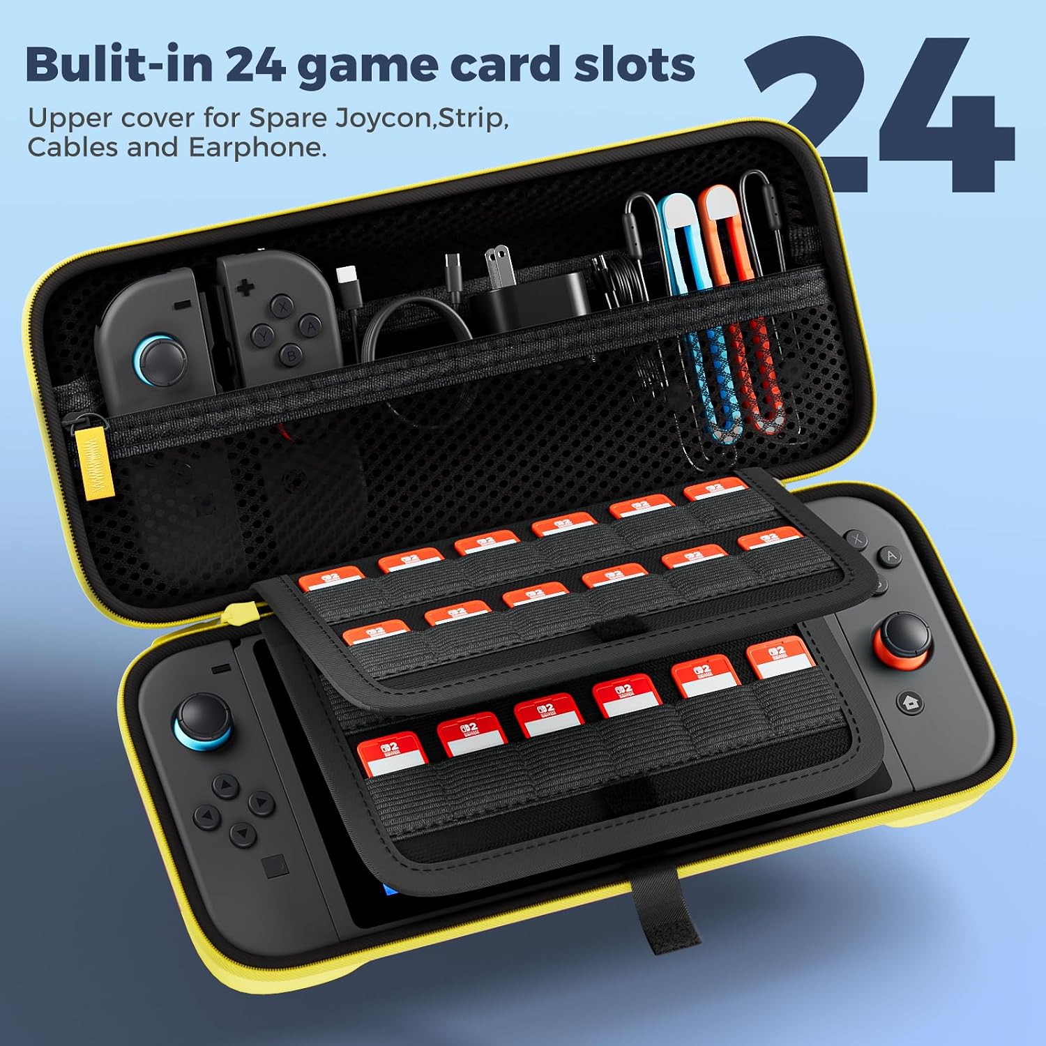 ESTUCHE PROCASE PARA NINTENDO SWITCH 2 2025 TAMAÑO ESTÁNDAR AMARILLO - 3