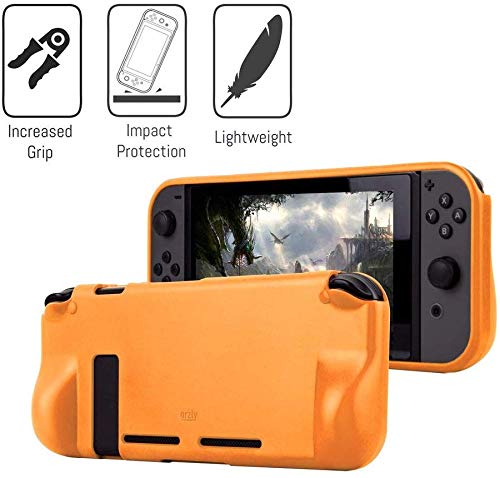 KIT DE ACCESORIOS ORZLY ESSENTIAL PARA NINTENDO SWITCH 1 Y OLED NARANJA - 4
