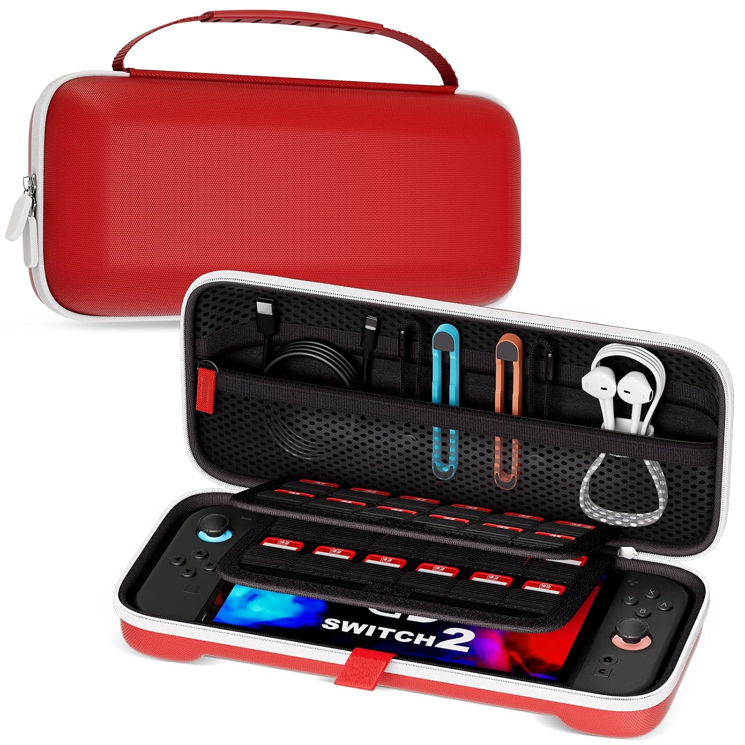 FUNDA PROCASE PARA NINTENDO SWITCH 2 2025 TAMAÑO ESTÁNDAR ROJA - 1