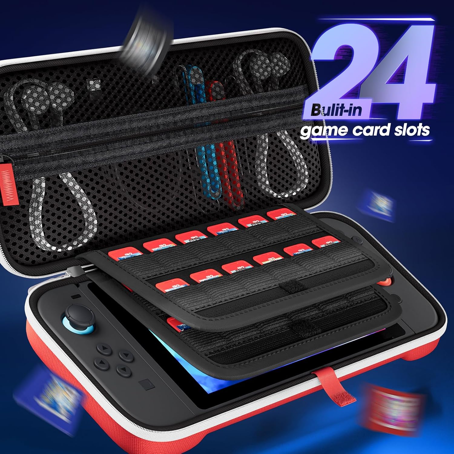 FUNDA PROCASE PARA NINTENDO SWITCH 2 2025 TAMAÑO ESTÁNDAR ROJA - 3