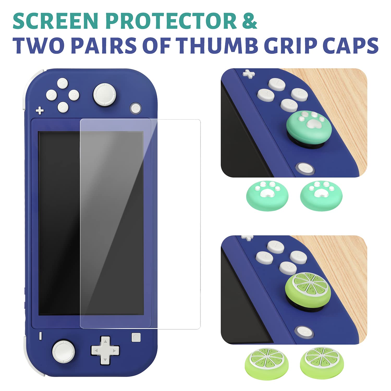 ESTUCHE COBAK PARA NINTENDO SWITCH LITE CON PROTECTOR DE PANTALLA VERDE - 5