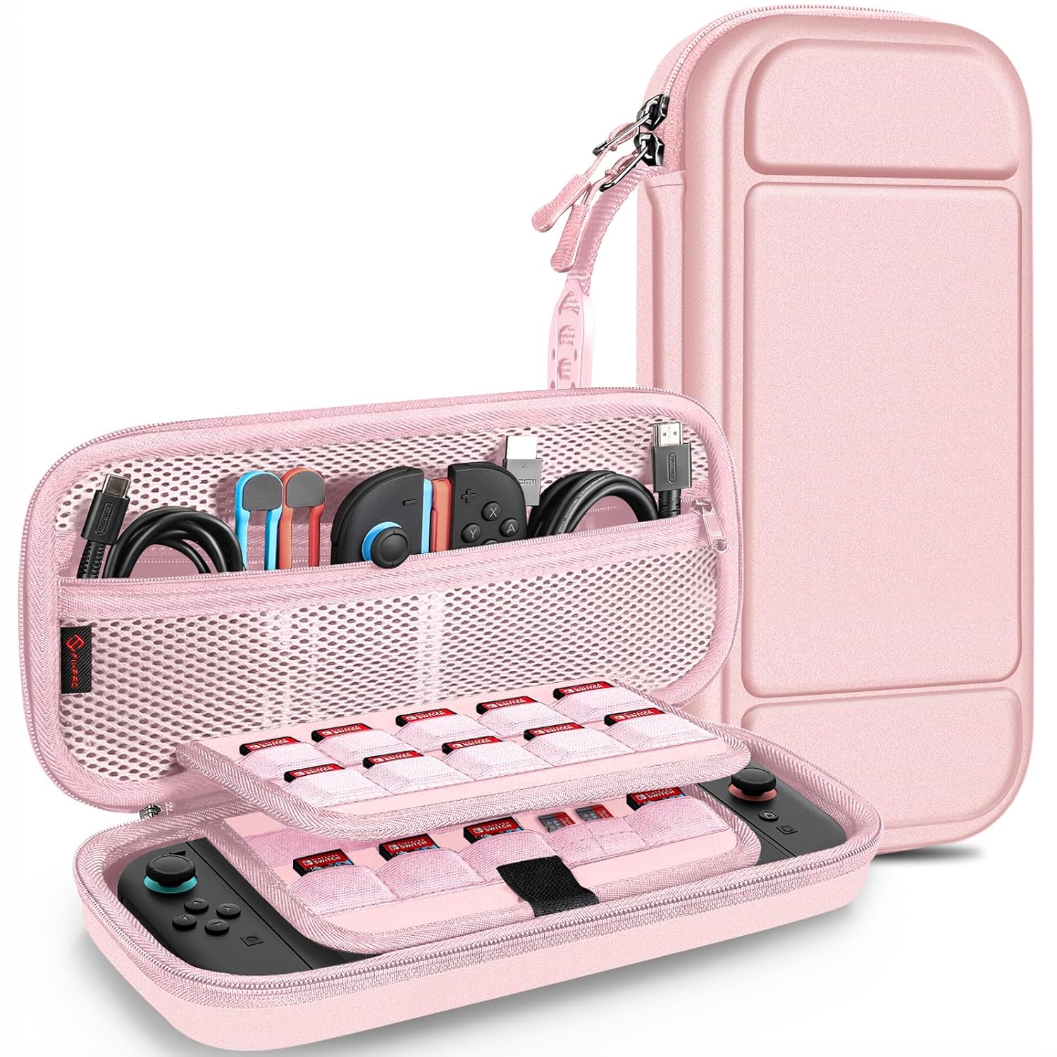ESTUCHE RÍGIDO FINTIE PARA NINTENDO SWITCH 2 (2025) ROSE GOLD - 1