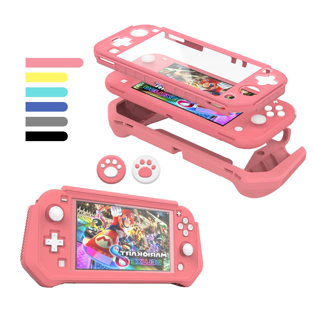 FUNDA PROTECTORA FIWWAT PARA NINTENDO SWITCH LITE ROSA - 1