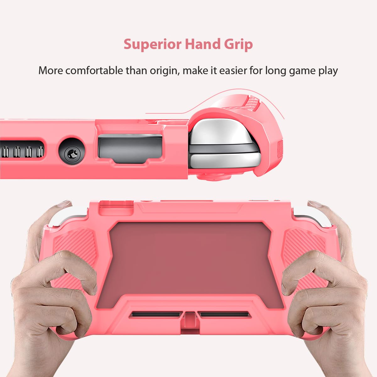 FUNDA PROTECTORA FIWWAT PARA NINTENDO SWITCH LITE ROSA - 4