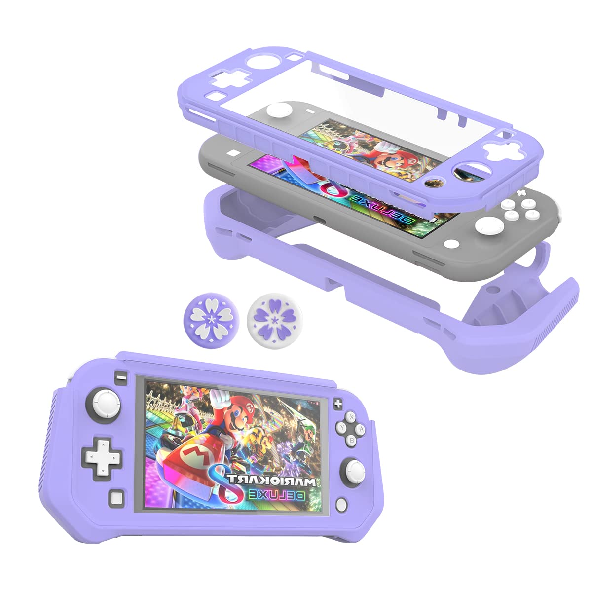 FUNDA PROTECTORA FIWWAT PARA NINTENDO SWITCH LITE MORADA - 1