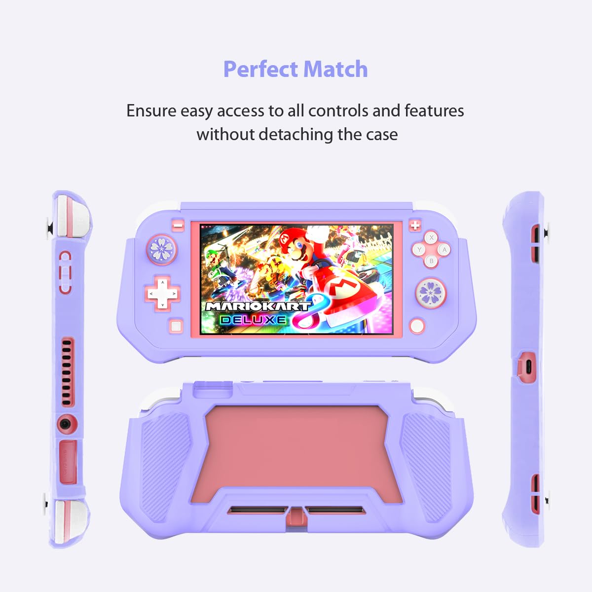 FUNDA PROTECTORA FIWWAT PARA NINTENDO SWITCH LITE MORADA - 2