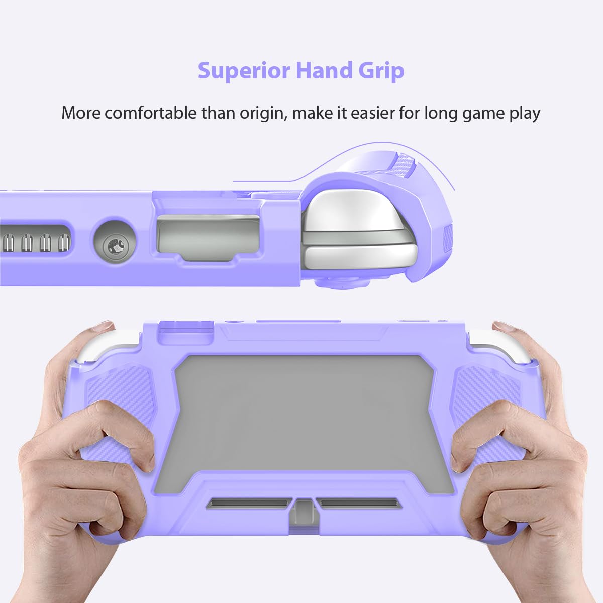 FUNDA PROTECTORA FIWWAT PARA NINTENDO SWITCH LITE MORADA - 4