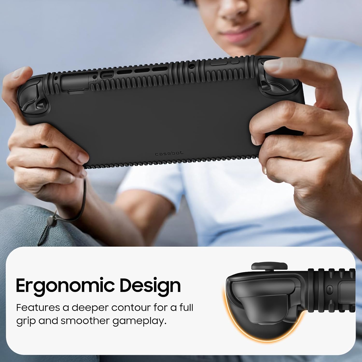 FUNDA PROTECTORA DE SILICONA FINTIE PARA NINTENDO SWITCH 2 (2025) 7.9 PULGADAS - 4