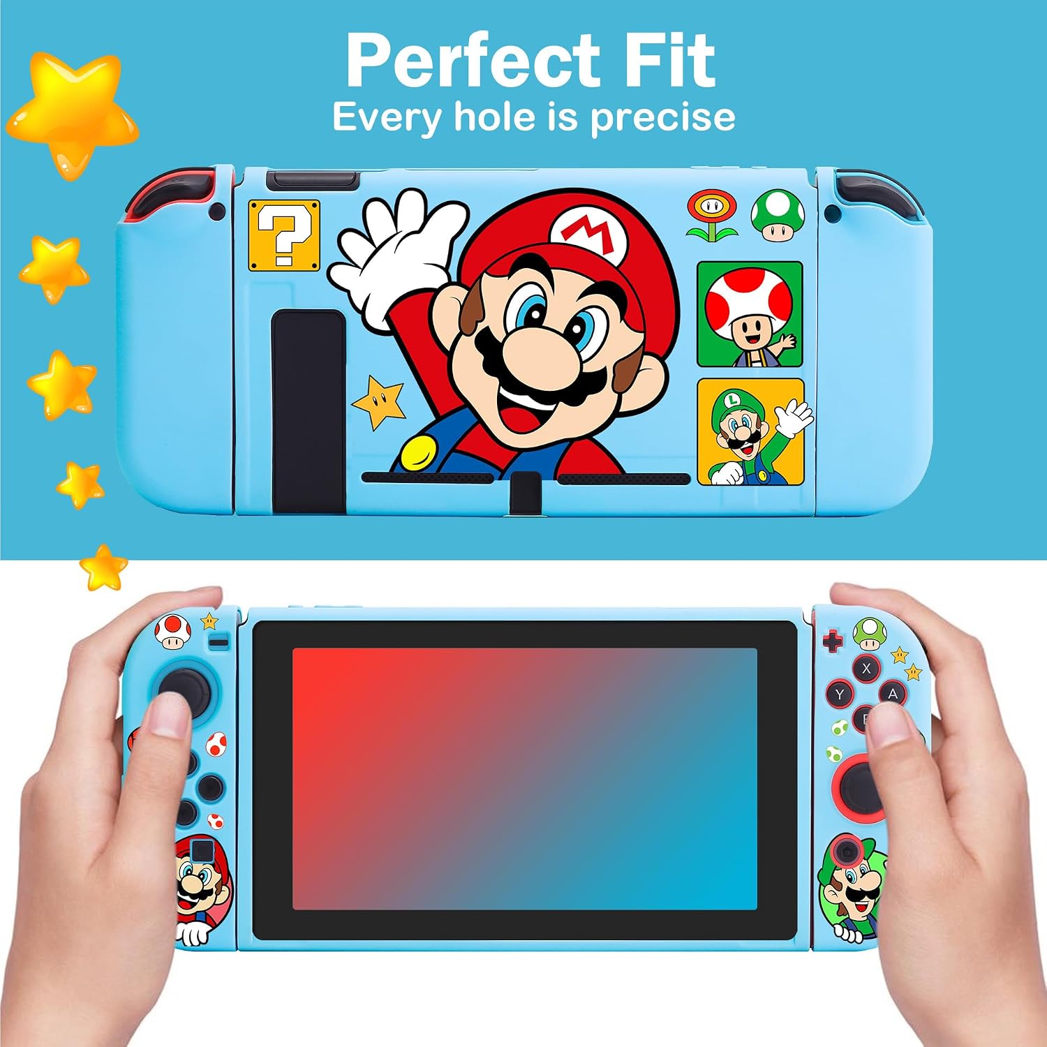 FUNDA PARA NINTENDO SWITCH XCITIFUN TPU AZUL - 3