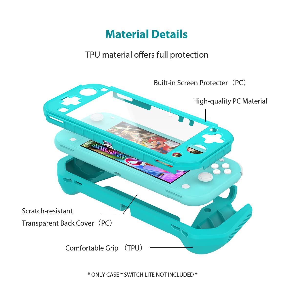 FUNDA PROTECTORA FIWWAT PARA NINTENDO SWITCH LITE - 5