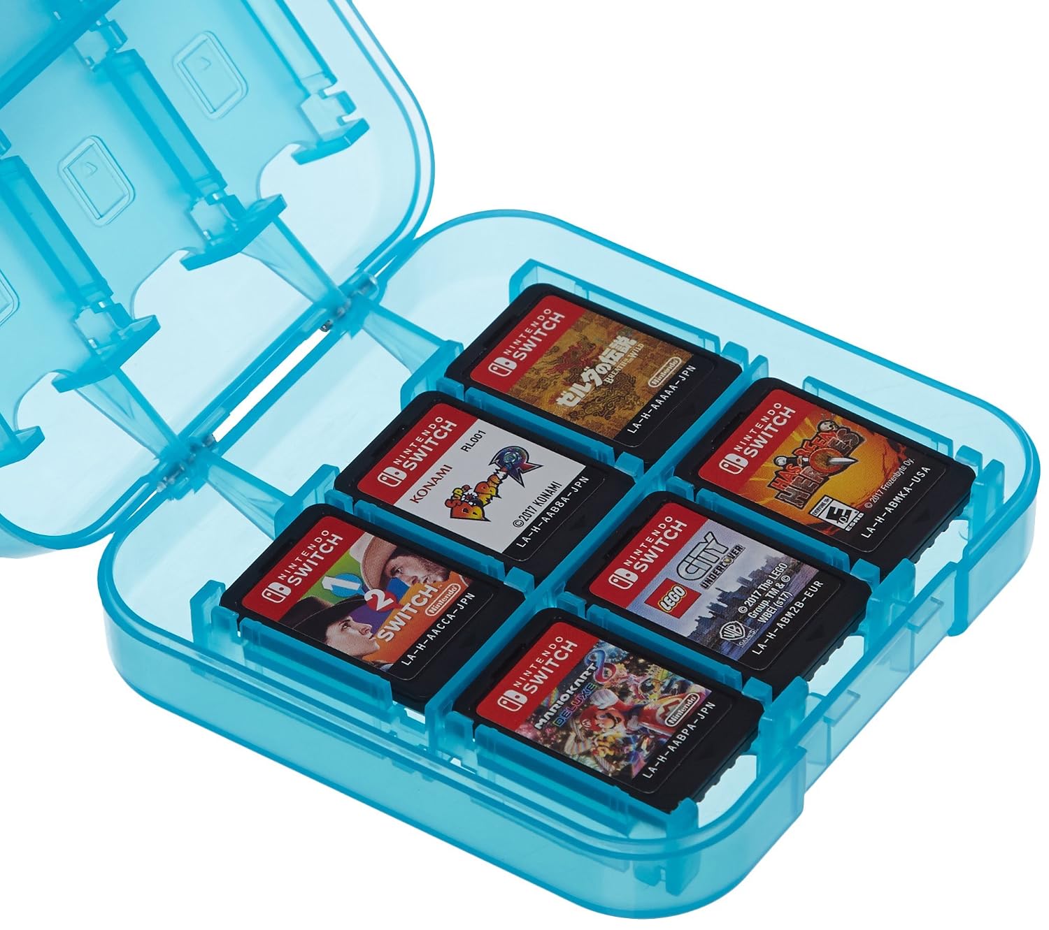 ESTUCHE PARA JUEGOS AMAZON BASICS PARA 24 JUEGOS NINTENDO SWITCH ROJO - 1