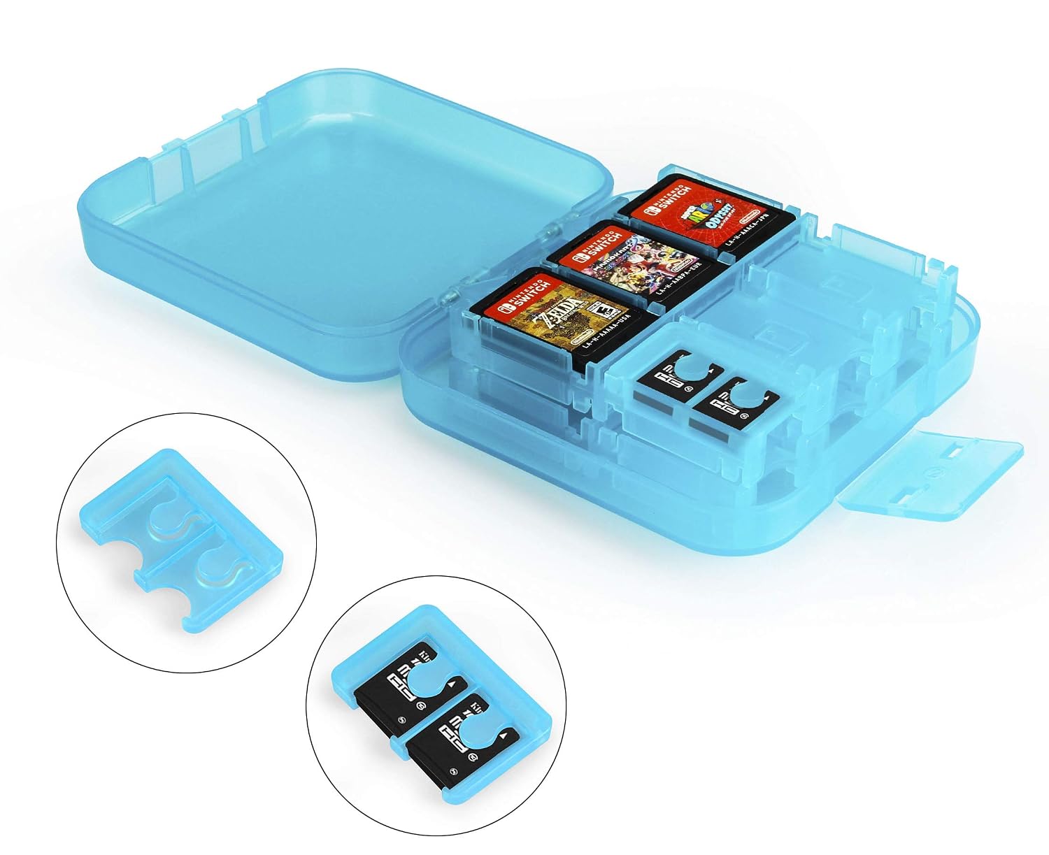 ESTUCHE PARA JUEGOS AMAZON BASICS PARA 24 JUEGOS NINTENDO SWITCH ROJO - 2