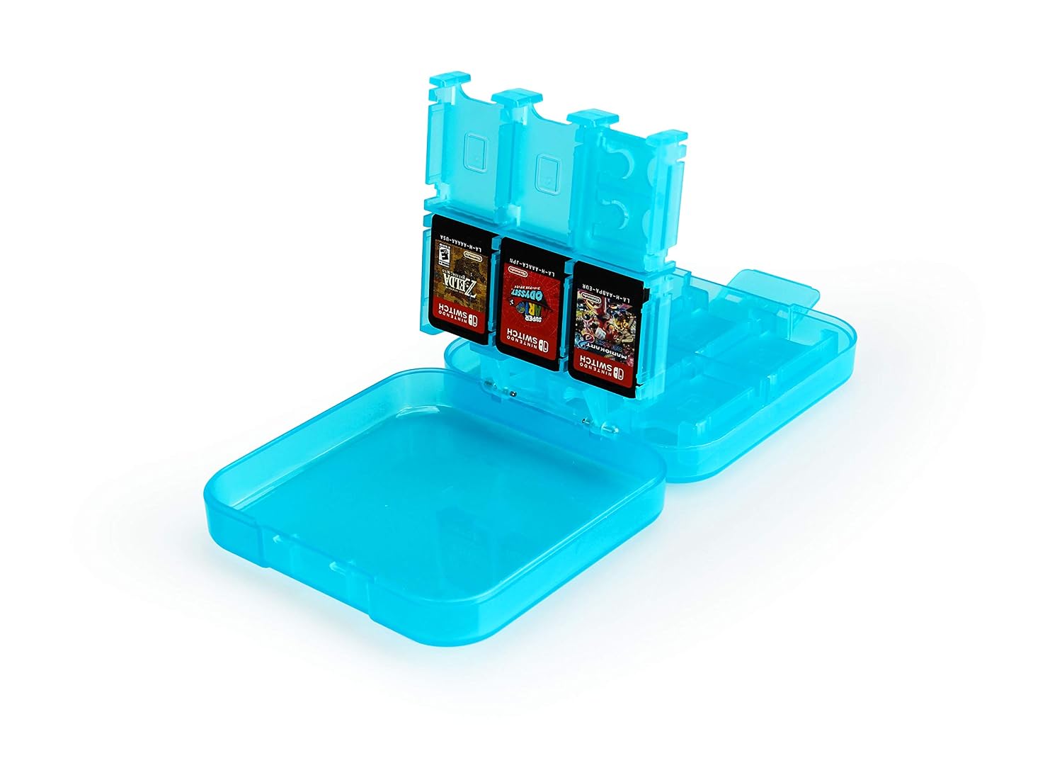 ESTUCHE PARA JUEGOS AMAZON BASICS PARA 24 JUEGOS NINTENDO SWITCH ROJO - 3