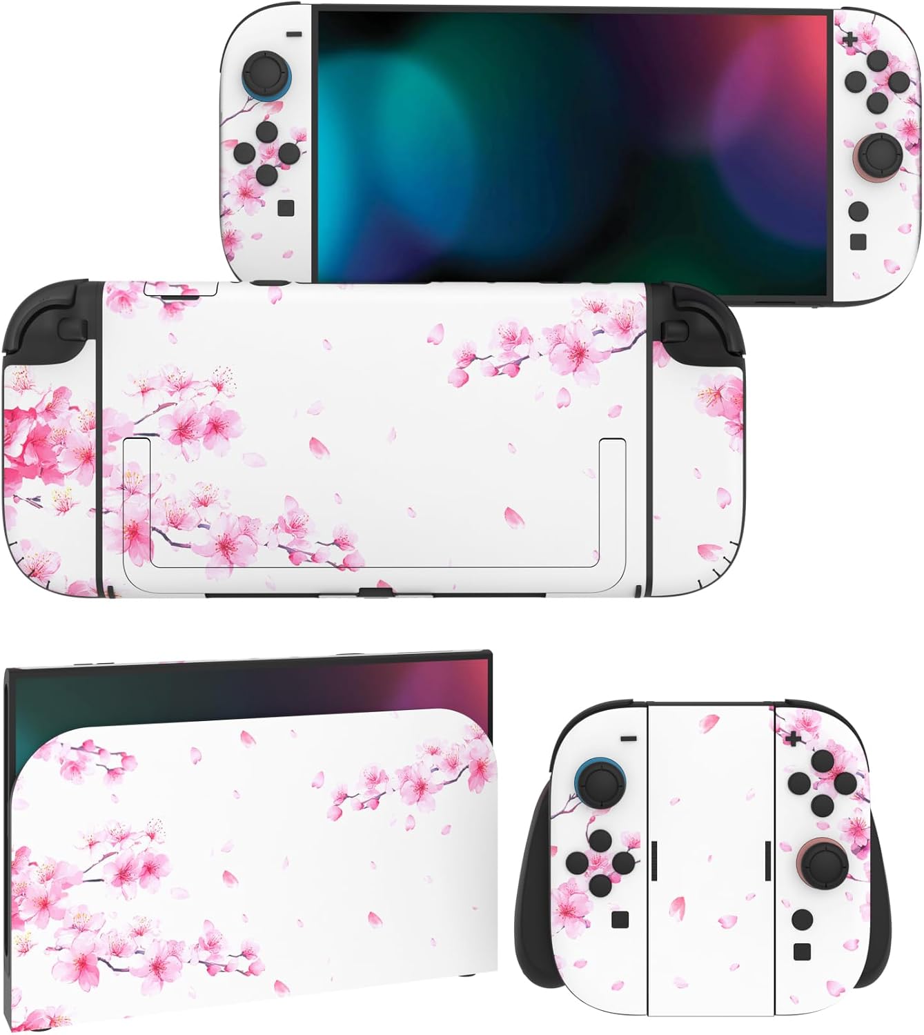 SKIN PARA NINTENDO SWITCH 2 PLAYVITAL 2-PACK DISEÑO CHERRY BLOSSOMS PETALS - 1