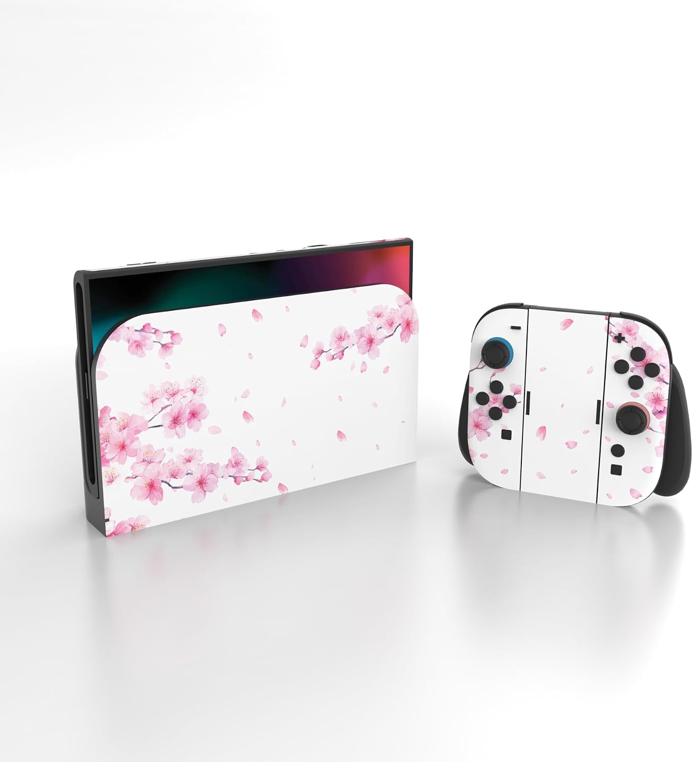 SKIN PARA NINTENDO SWITCH 2 PLAYVITAL 2-PACK DISEÑO CHERRY BLOSSOMS PETALS - 3