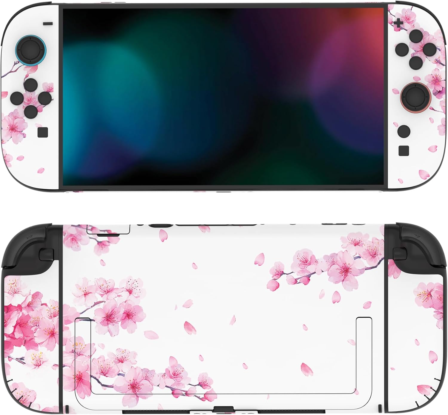 SKIN PARA NINTENDO SWITCH 2 PLAYVITAL 2-PACK DISEÑO CHERRY BLOSSOMS PETALS - 4