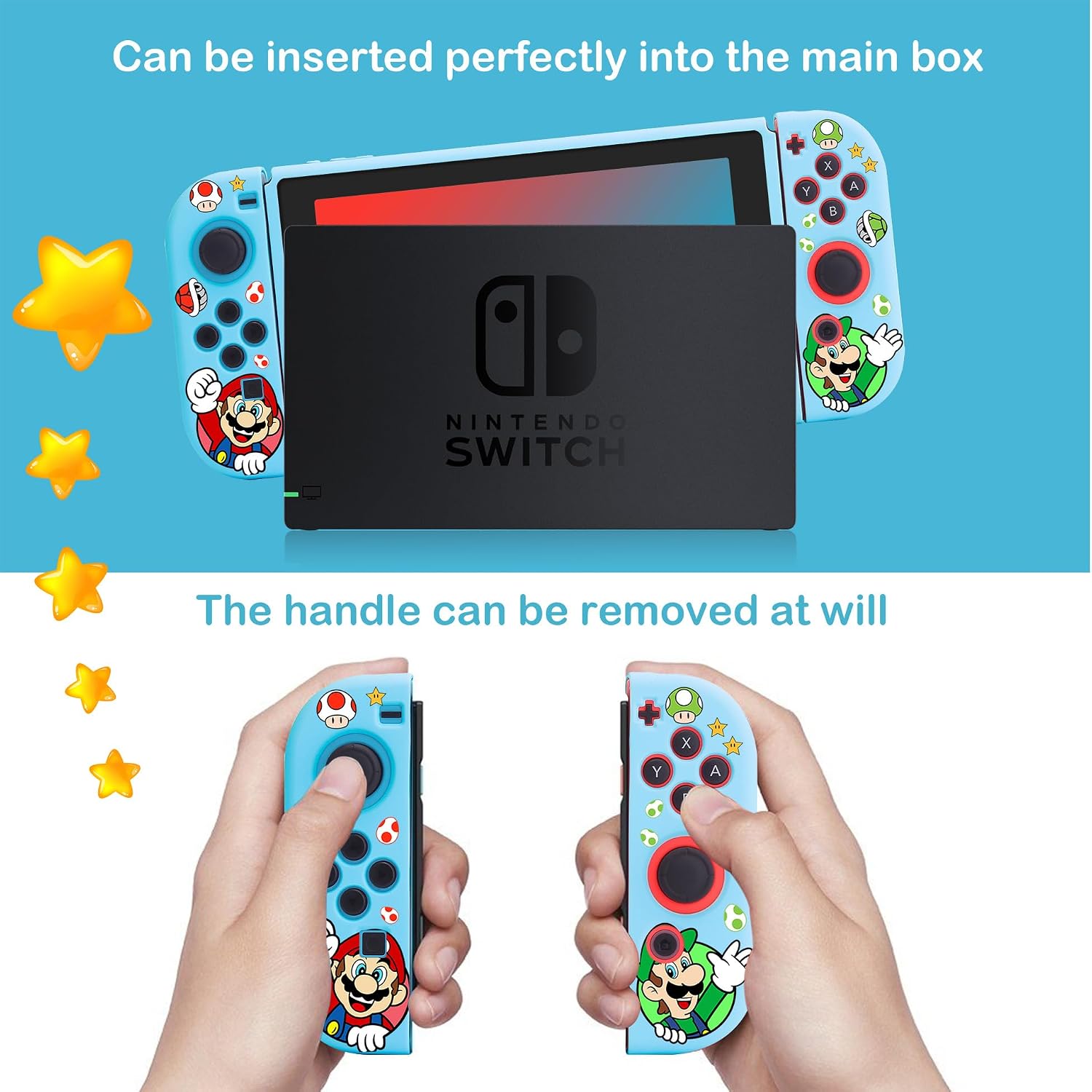 FUNDA PARA NINTENDO SWITCH XCITIFUN TPU SUAVE DISEÑO KAWAII ROJO - 4