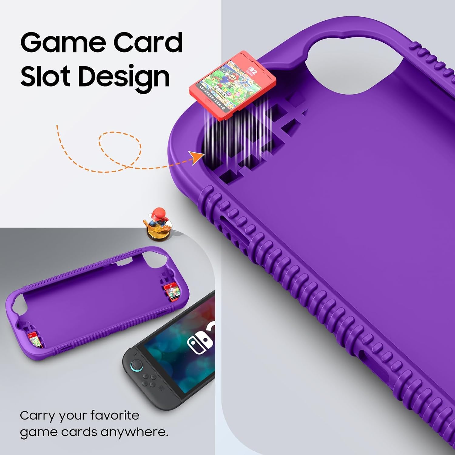 FUNDA PROTECTORA DE SILICONA SUAVE FINTIE PARA NINTENDO SWITCH 2 (2025) 7.9 PULGADAS - 4