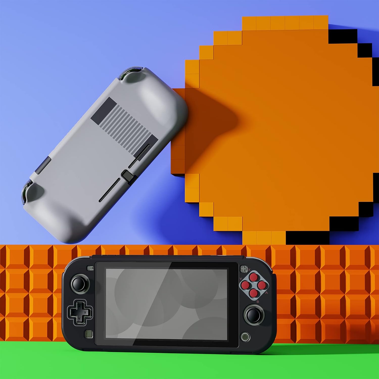FUNDA PROTECTORA PLAYVITAL ZEALPROTECT PARA NINTENDO SWITCH LITE CON PROTECTOR DE PANTALLA Y ACCESORIOS NES - 3