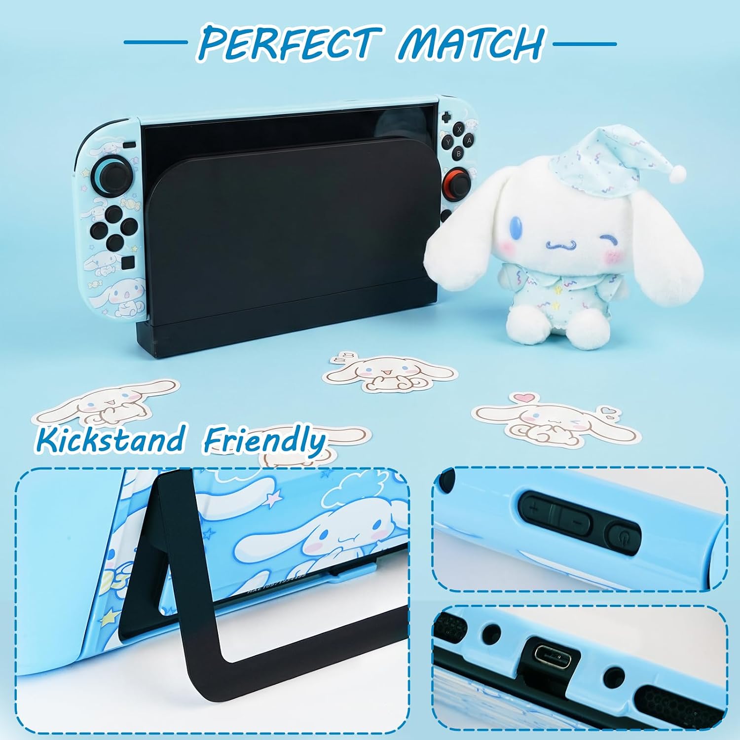 ESTUCHE PARA SWITCH 2 TIKODIRECT 7 EN 1 AZUL - 3