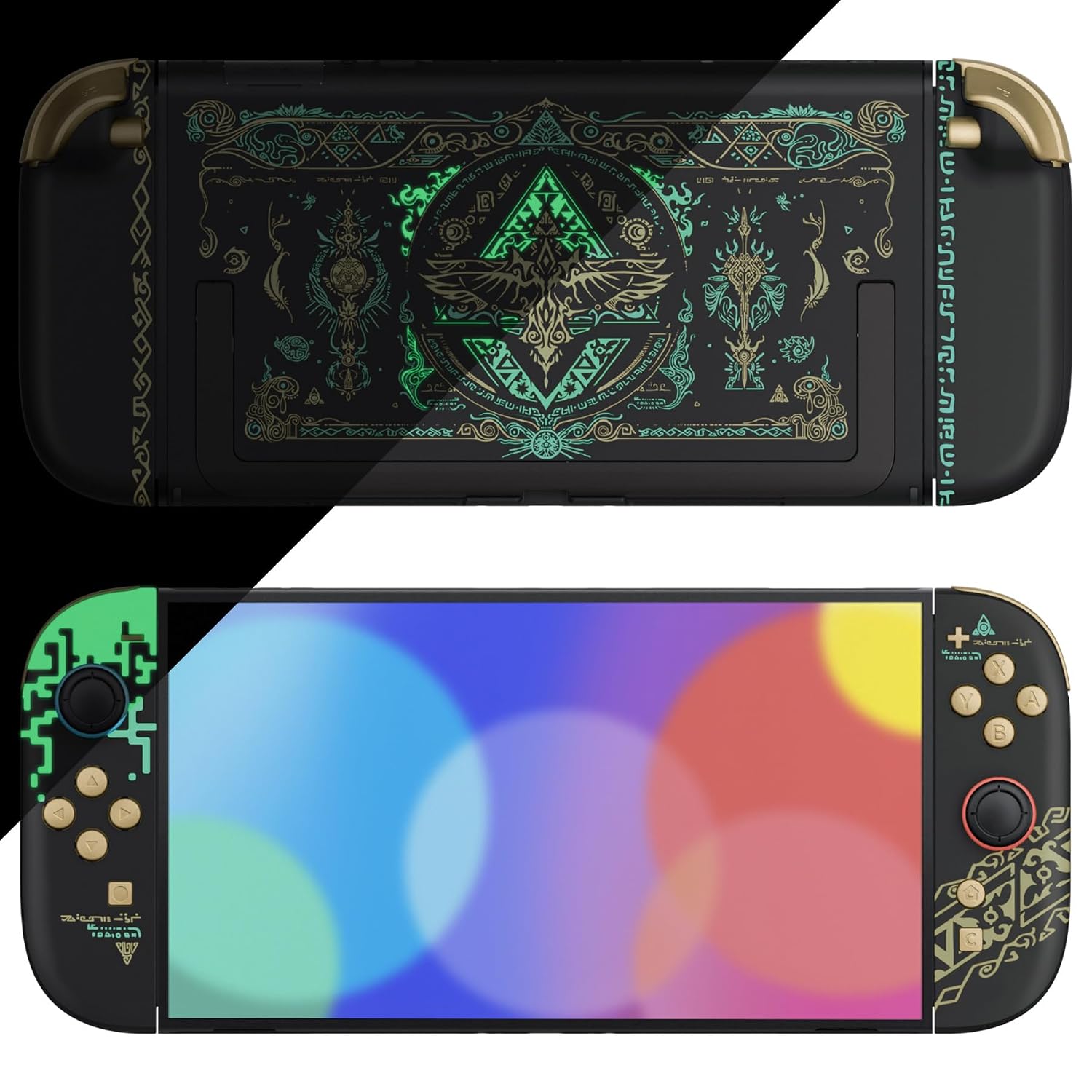 CARCASA Y BOTONES DE REEMPLAZO EXTREMERATE PARA NINTENDO SWITCH 2 TOTEM OF KINGDOM NEGRO - 4