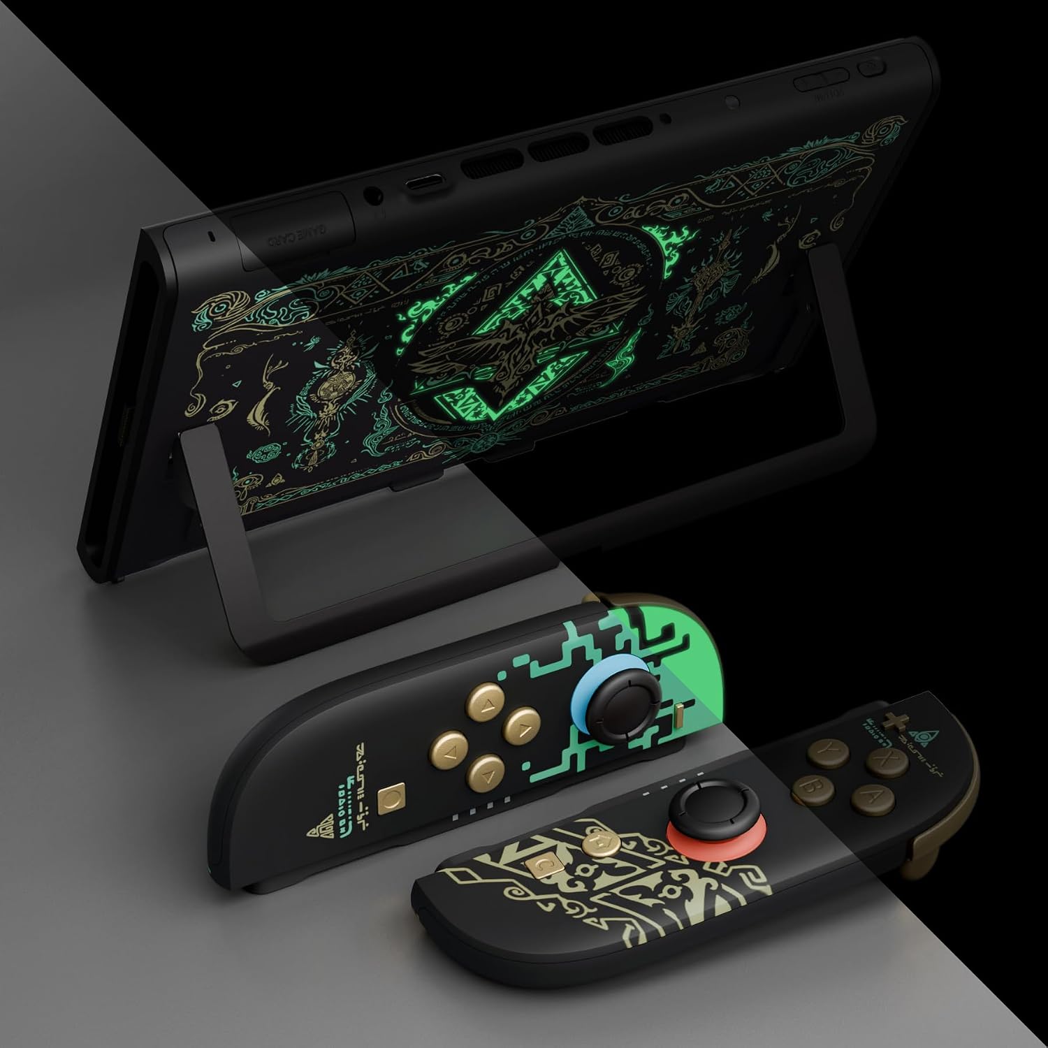 CARCASA Y BOTONES DE REEMPLAZO EXTREMERATE PARA NINTENDO SWITCH 2 TOTEM OF KINGDOM NEGRO - 5