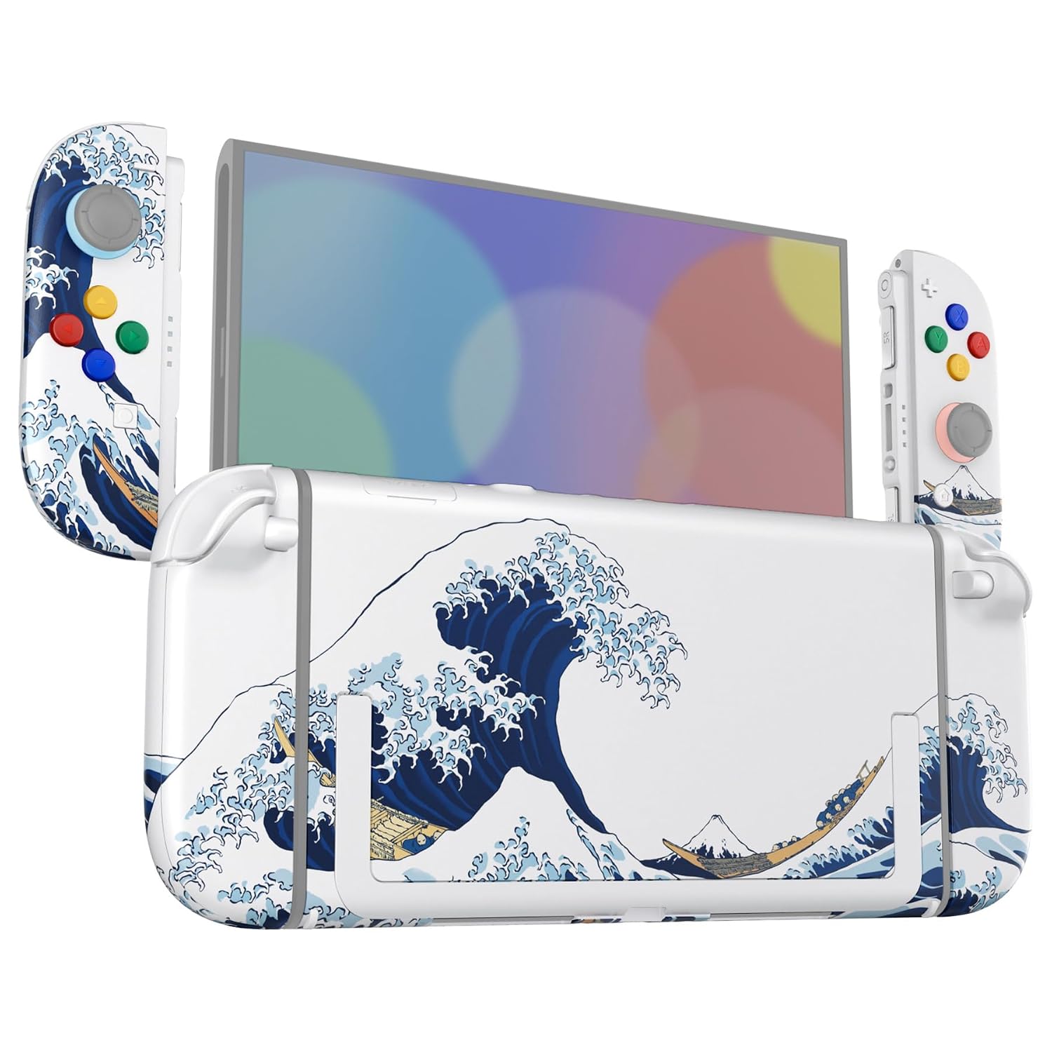 CARCASA Y BOTONES DE REEMPLAZO EXTREMERATE PARA NINTENDO SWITCH 2 THE GREAT WAVE - 1