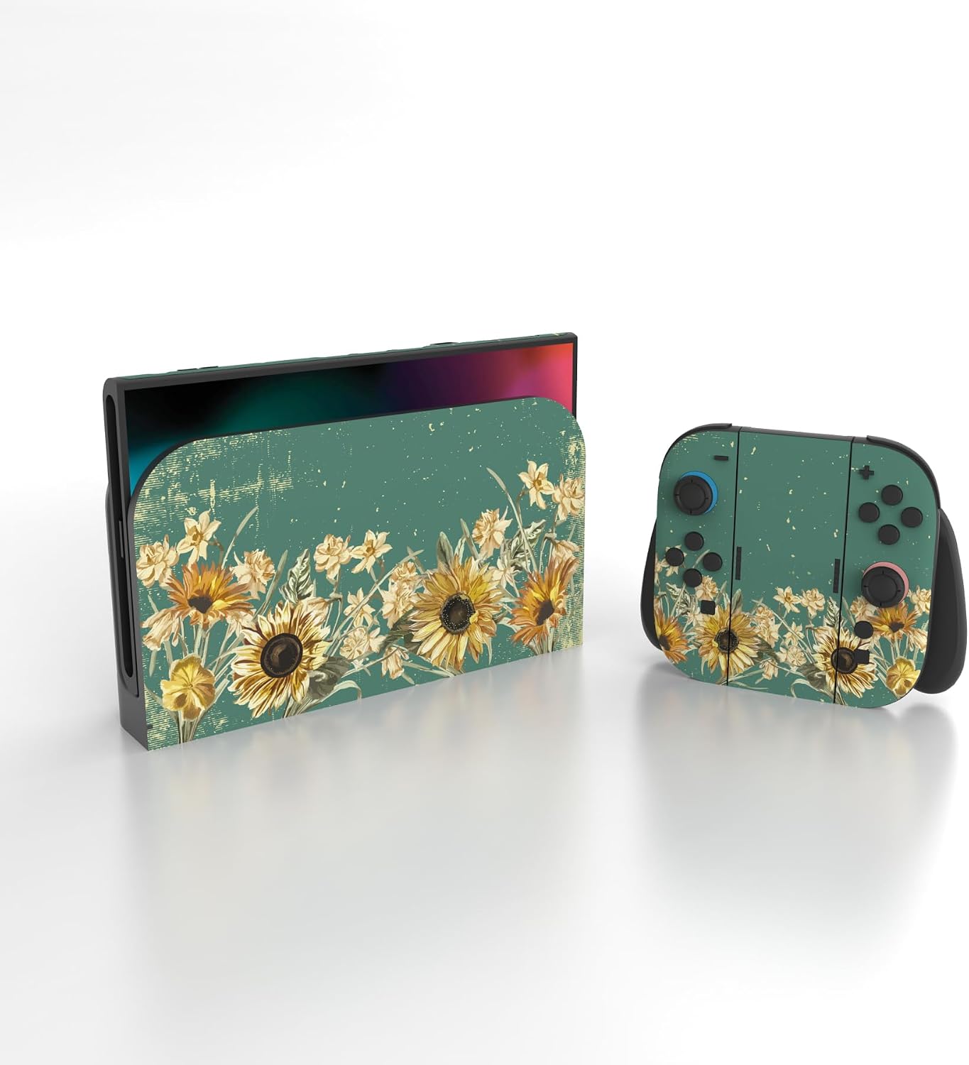 SKIN PARA NINTENDO SWITCH 2 PLAYVITAL 2-PACK DISEÑO GIRASOLES - 3